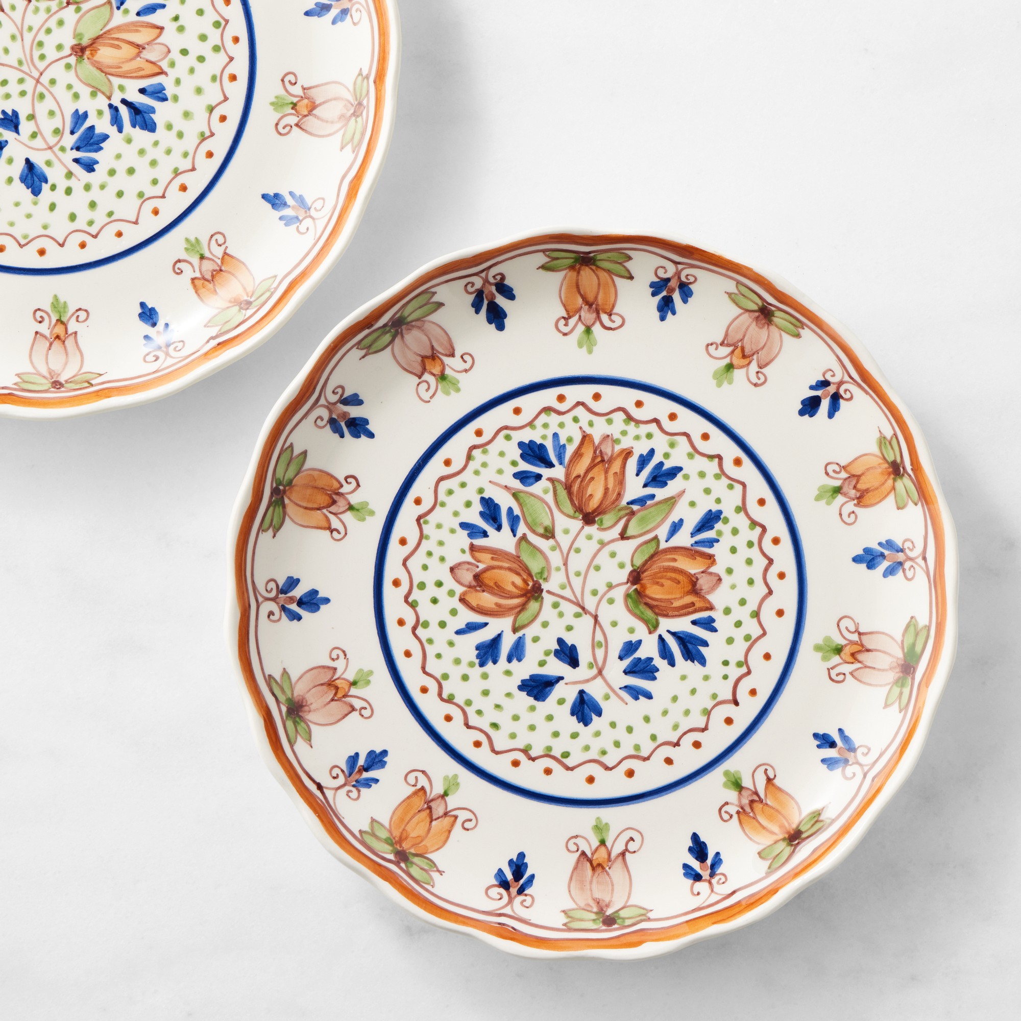 Floral Autumnal Salad Plate