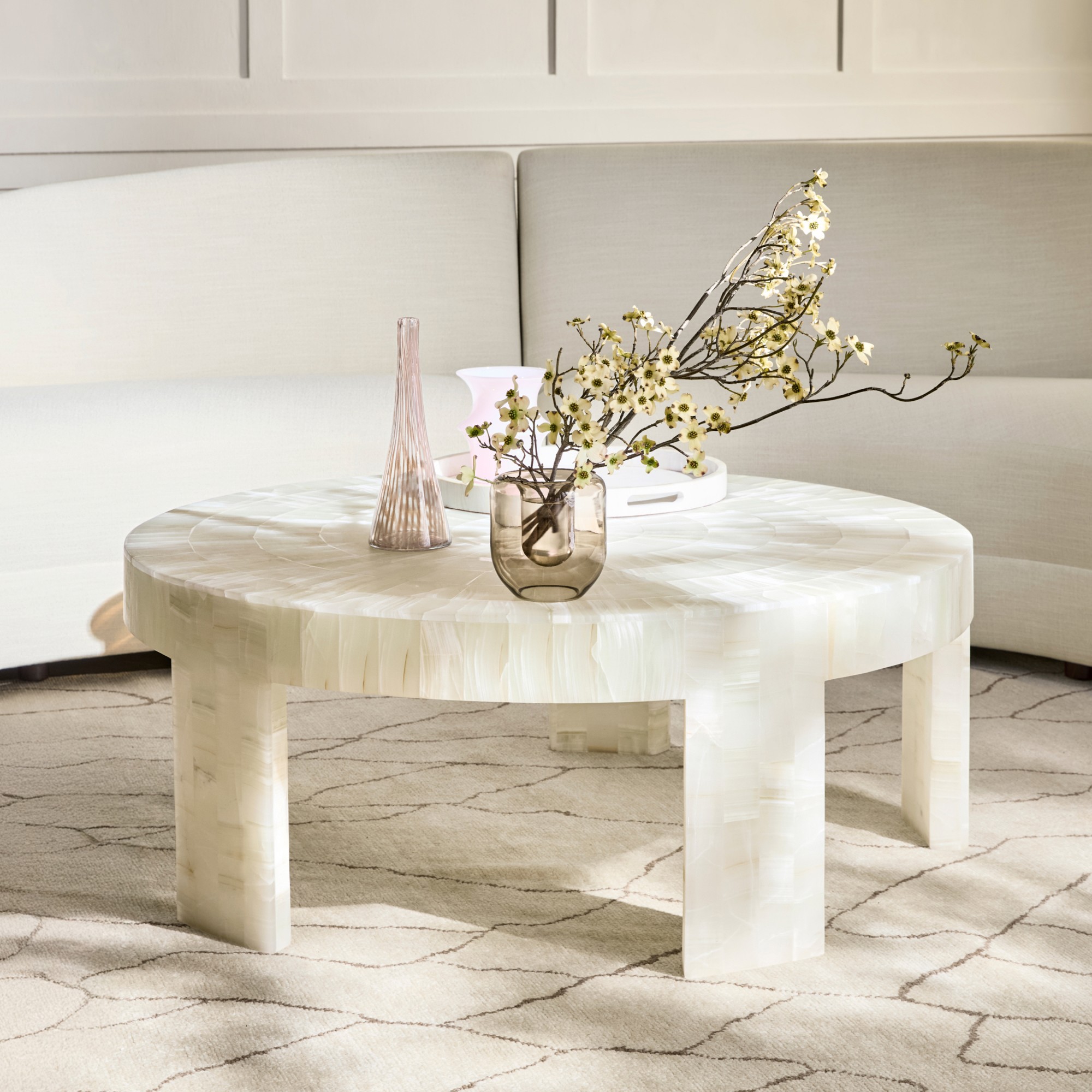 Mira Round Coffee Table (48