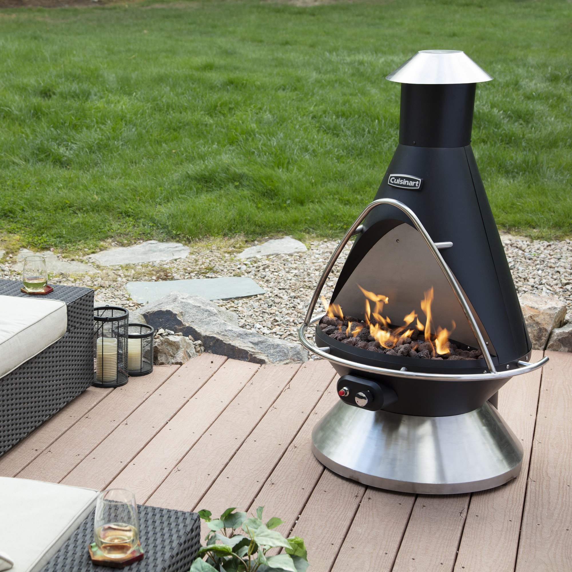 Cuisinart Chimenea Style Propane Fire Pit (29