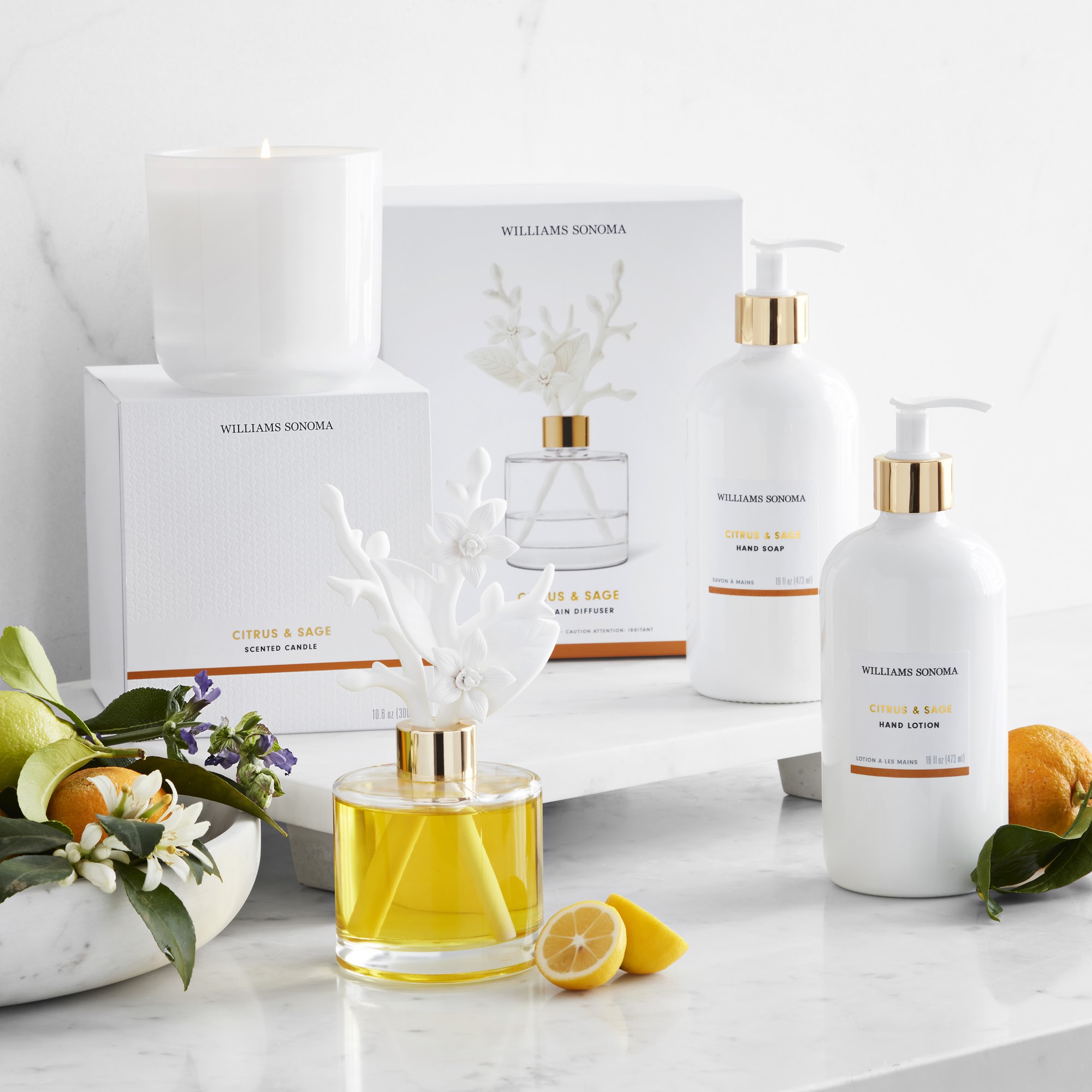 Home Fragrance Candle, Citrus and Sage