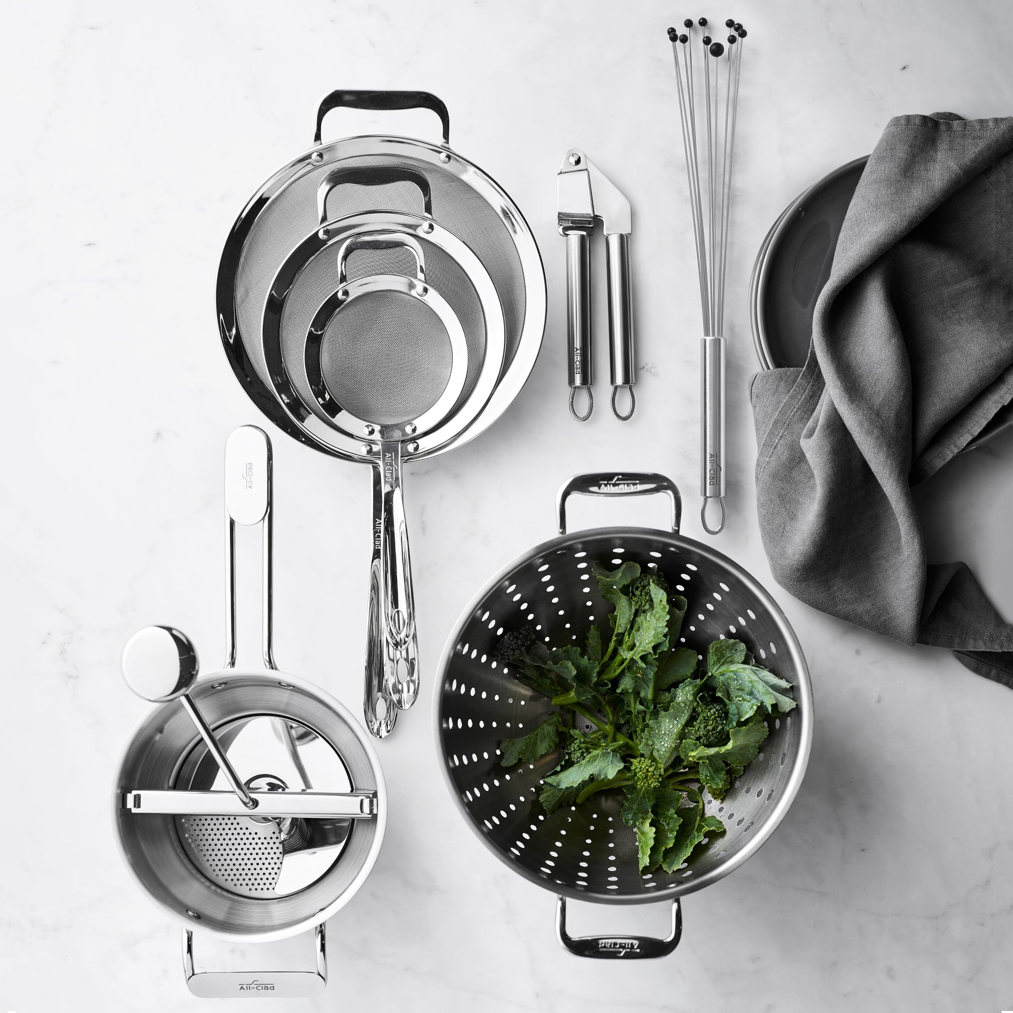 All-Clad Stainless-Steel Colanders