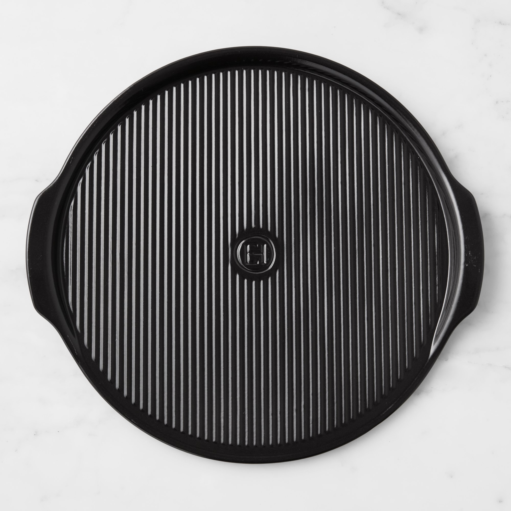 Emile Henry French Ceramic Ribbed Pizza Stone