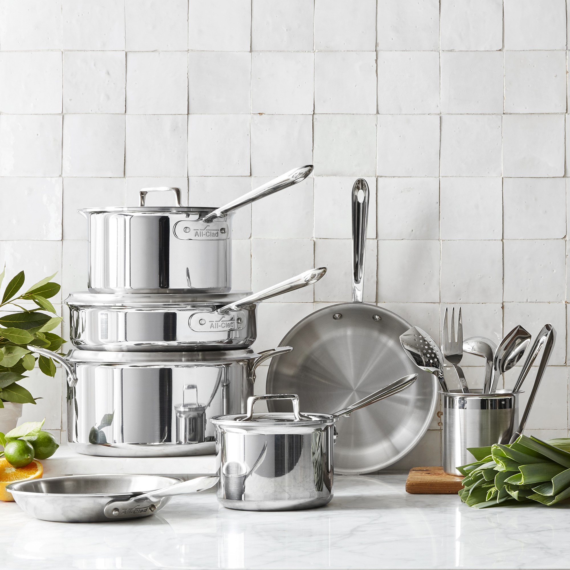 All-Clad D5® Stainless-Steel 7-Piece Cookware Set