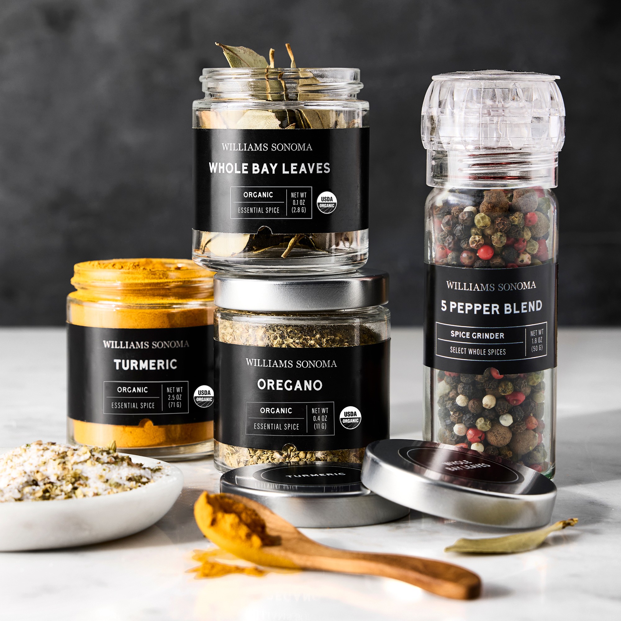 Williams Sonoma Spice Grinders, 5 Pepper Blend