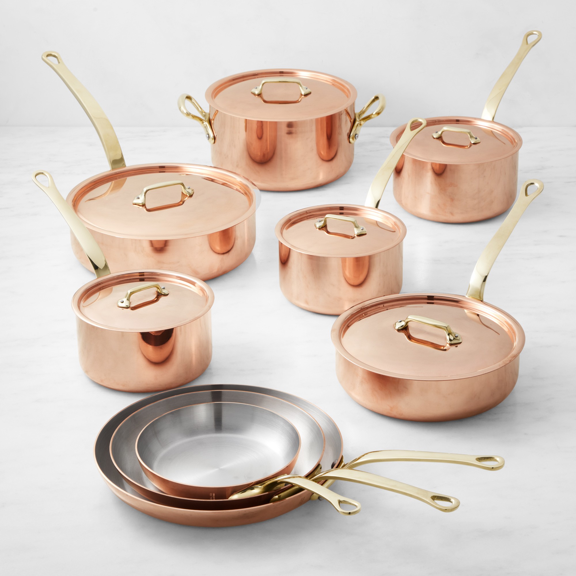 Mauviel M'250B Copper 15-Piece Cookware Set