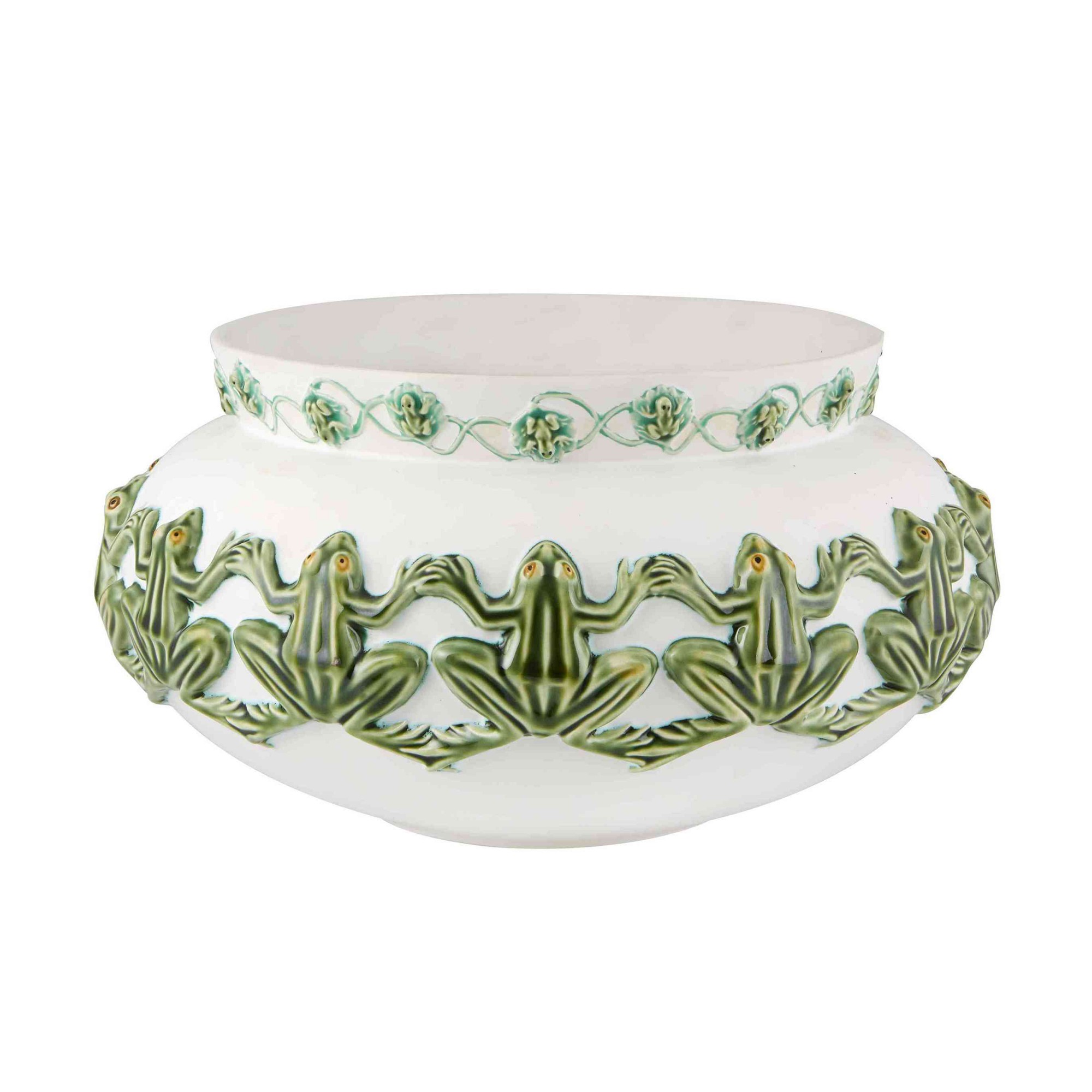 Bordallo Pinheiro Censurado Frog Cache Pot