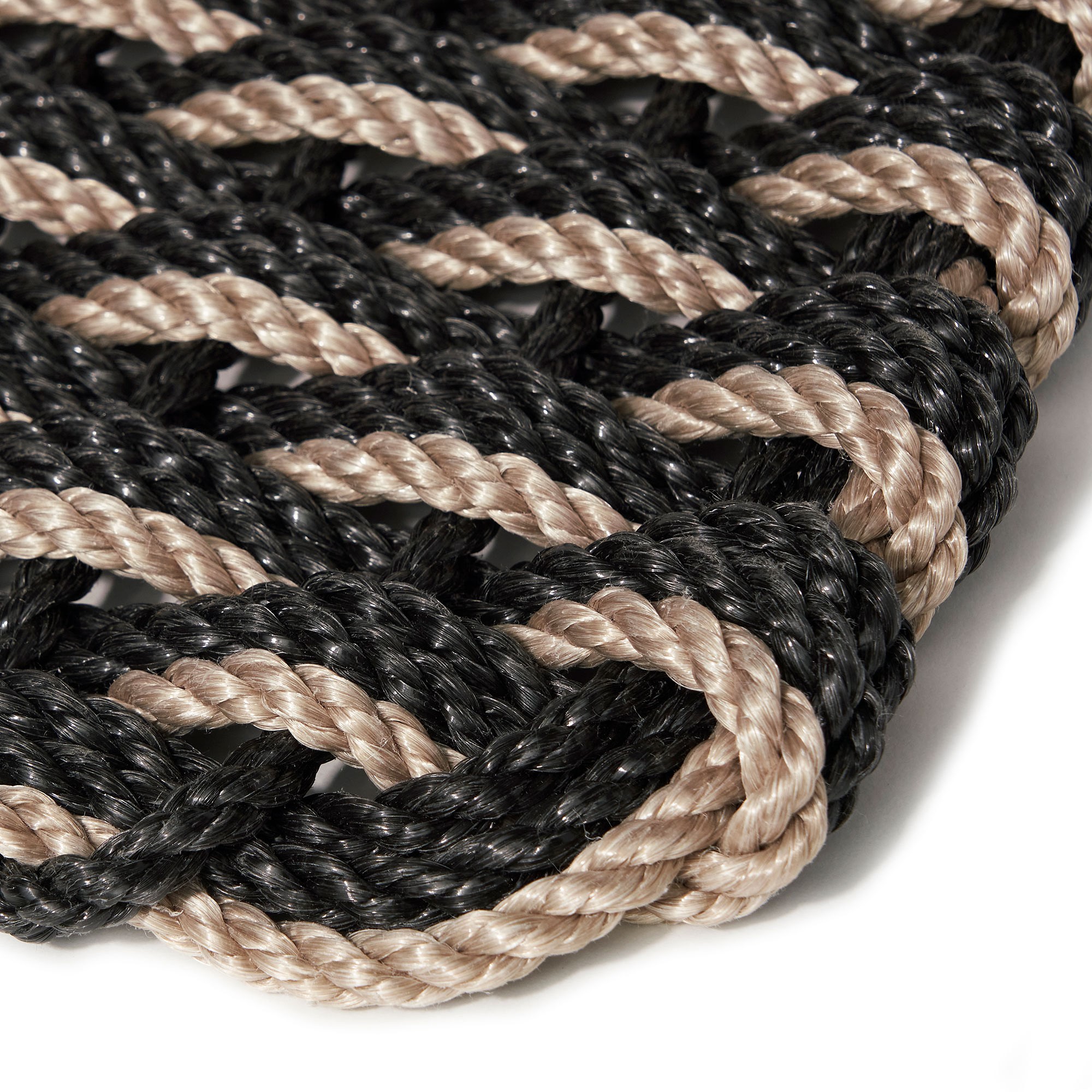 The Rope Co. Charcoal & Charcoal & Sand Doormat