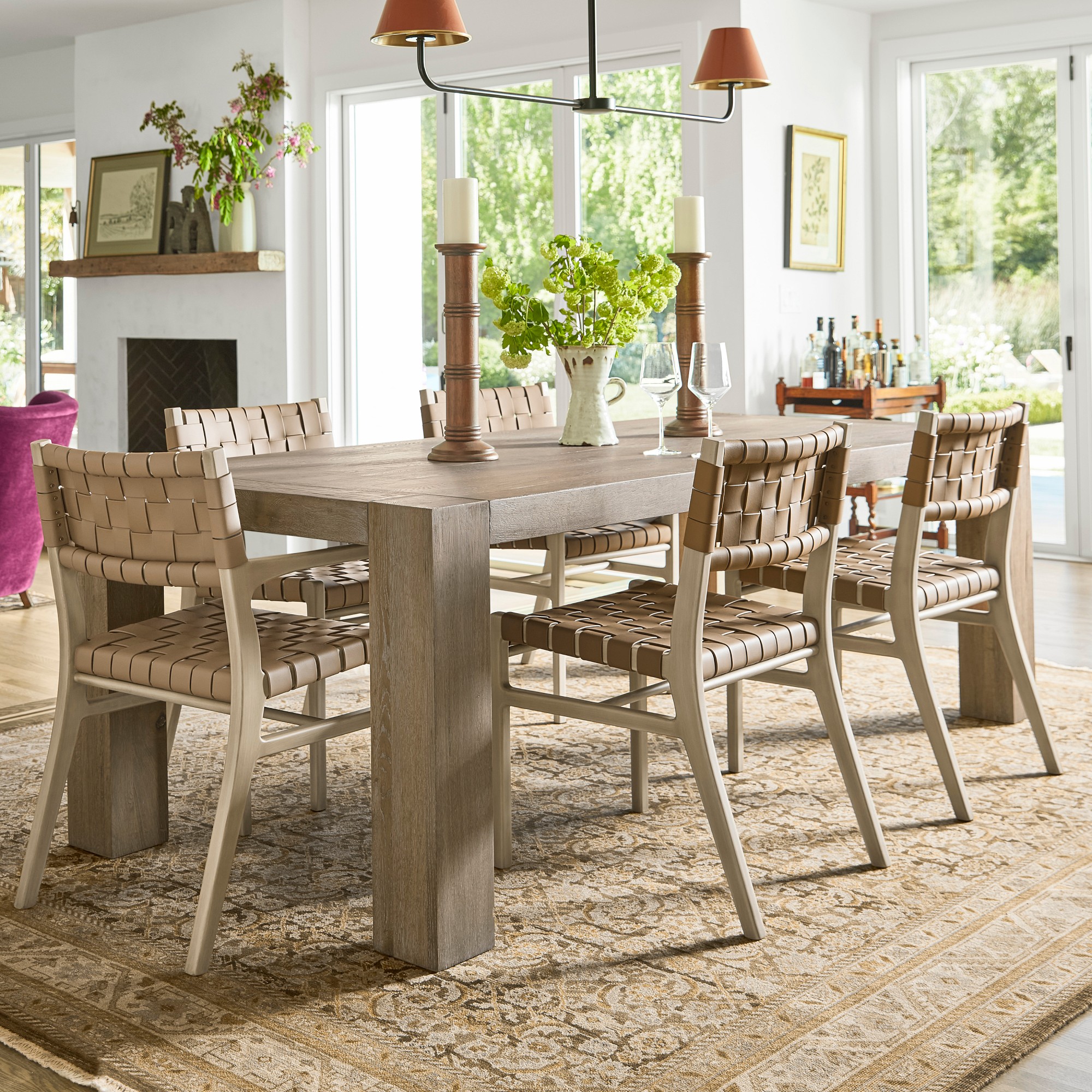 Montauk Parsons Rectangular Dining Table (82