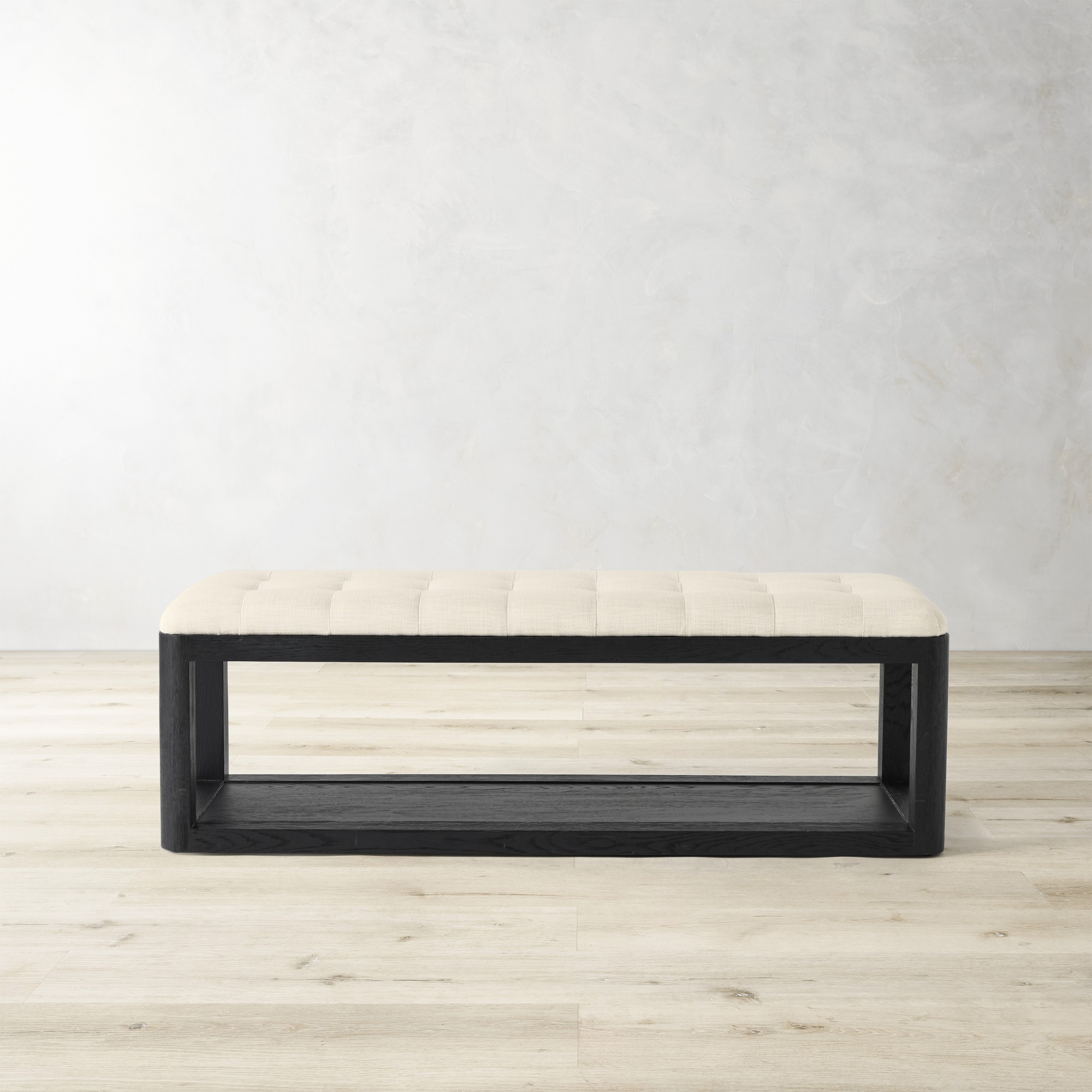 Porte Grid Tufted Bench (55