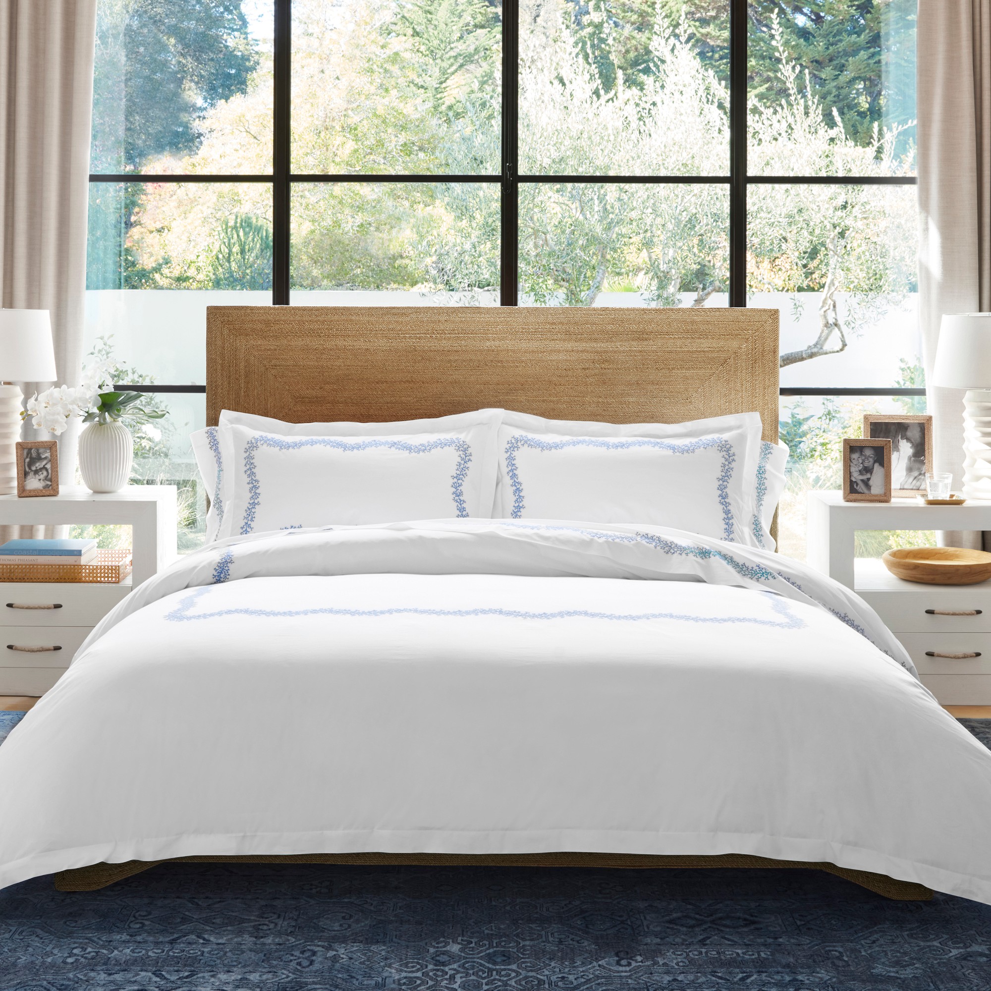 Marbella Percale Pillowcases, Set of 2 by Matouk®