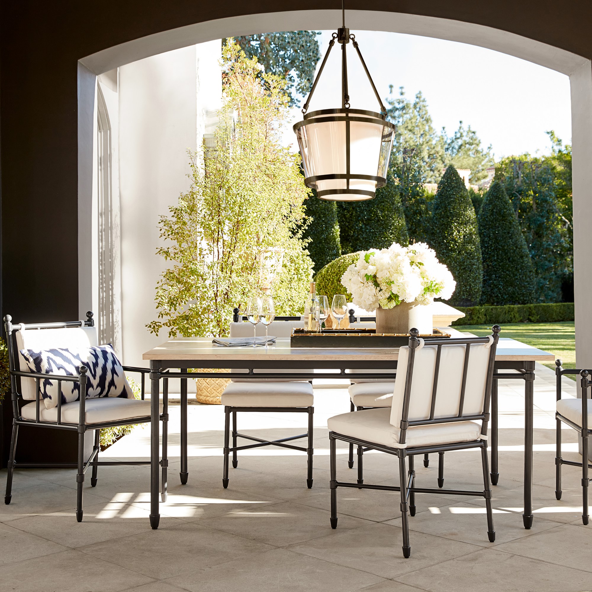 Calistoga Fiberstone Dining Table & Calistoga Dining Chairs (72