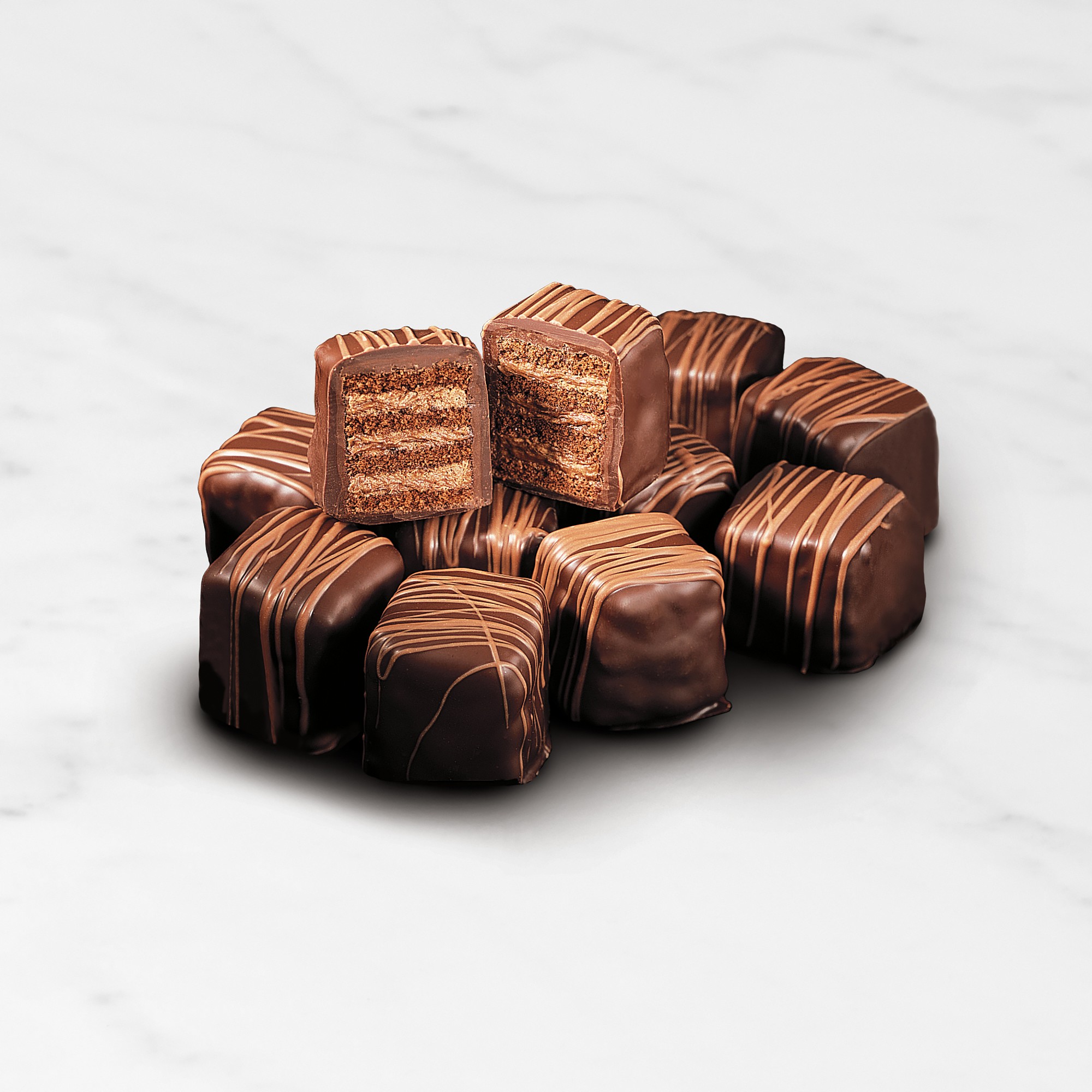 Bissinger's Chocolate Chocolate Cake Petit Fours, Set of 12