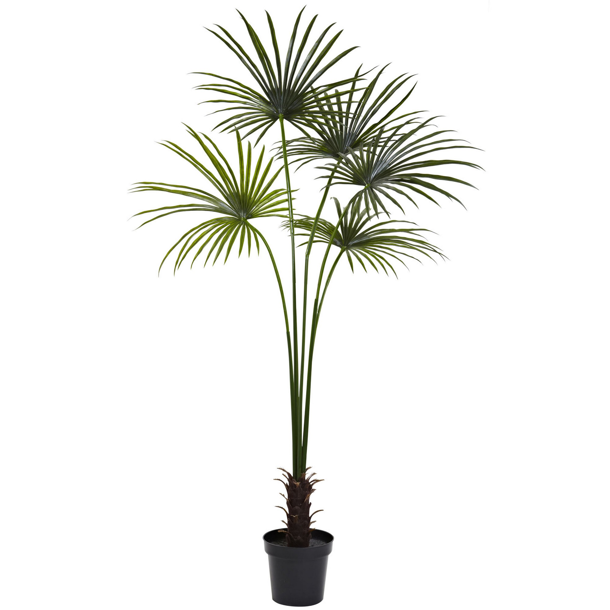 UV Resistant Faux Fan Palm Tree, 84