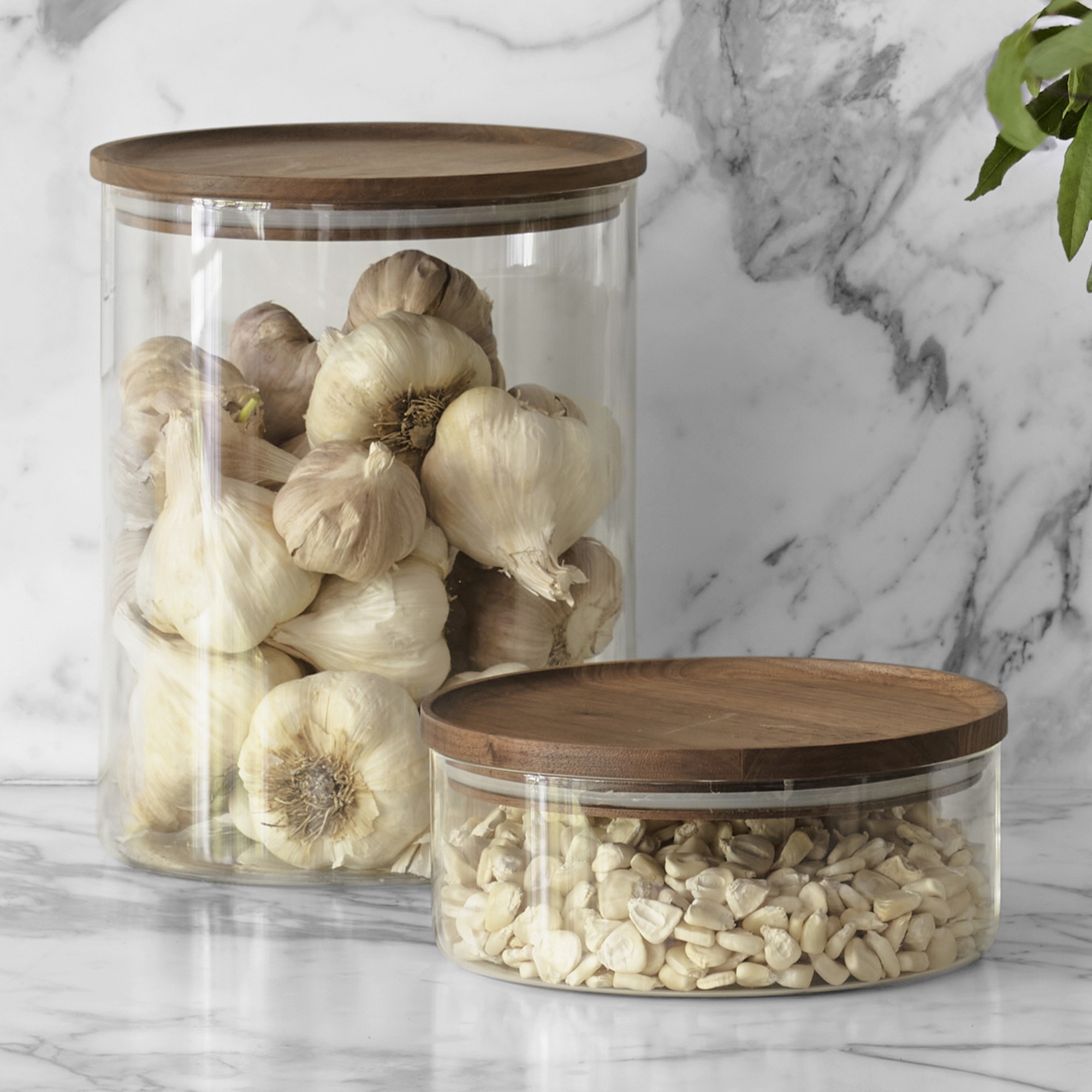 Hold Everything Stacking Glass Canisters
