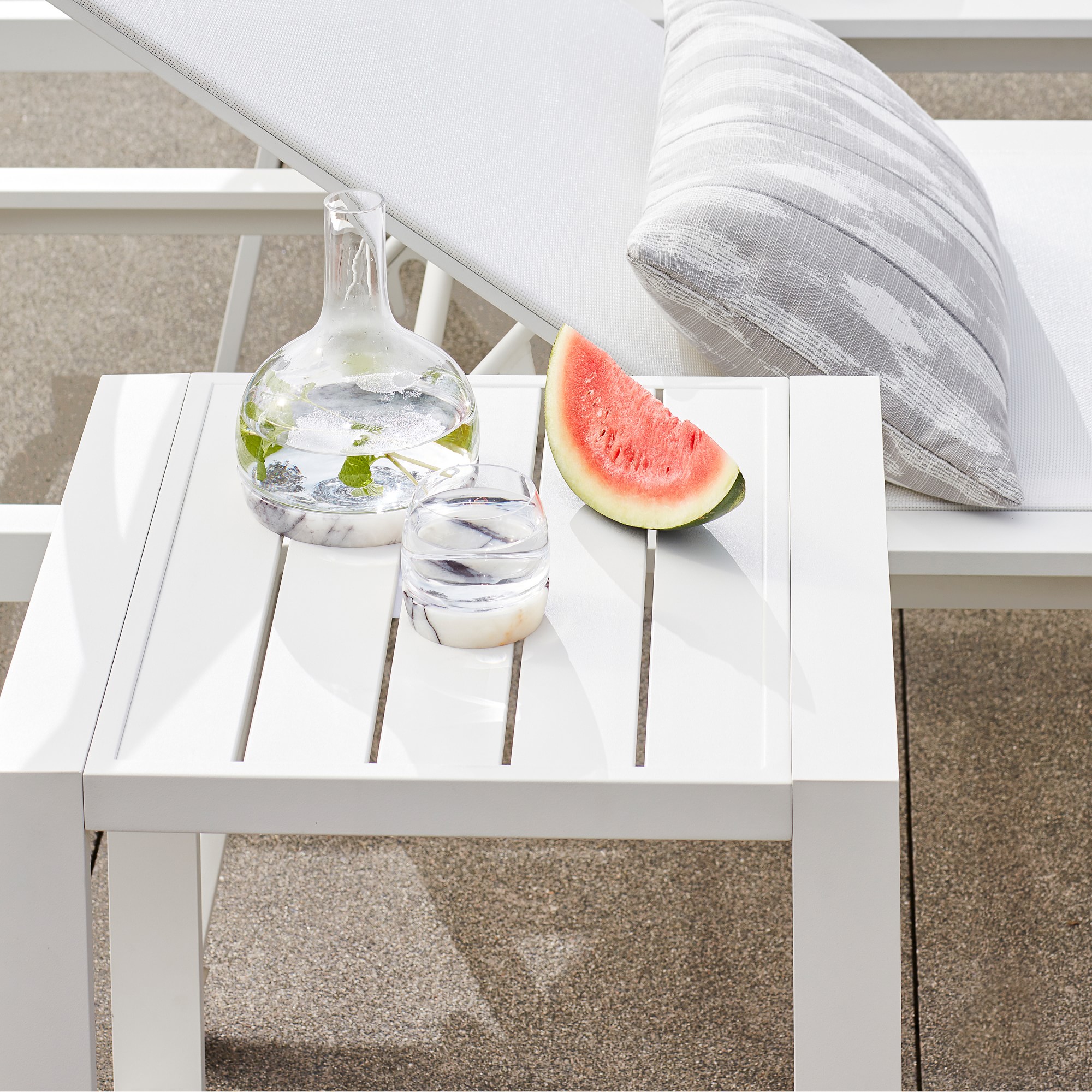 Santa Barbara Outdoor Metal Side Table (20