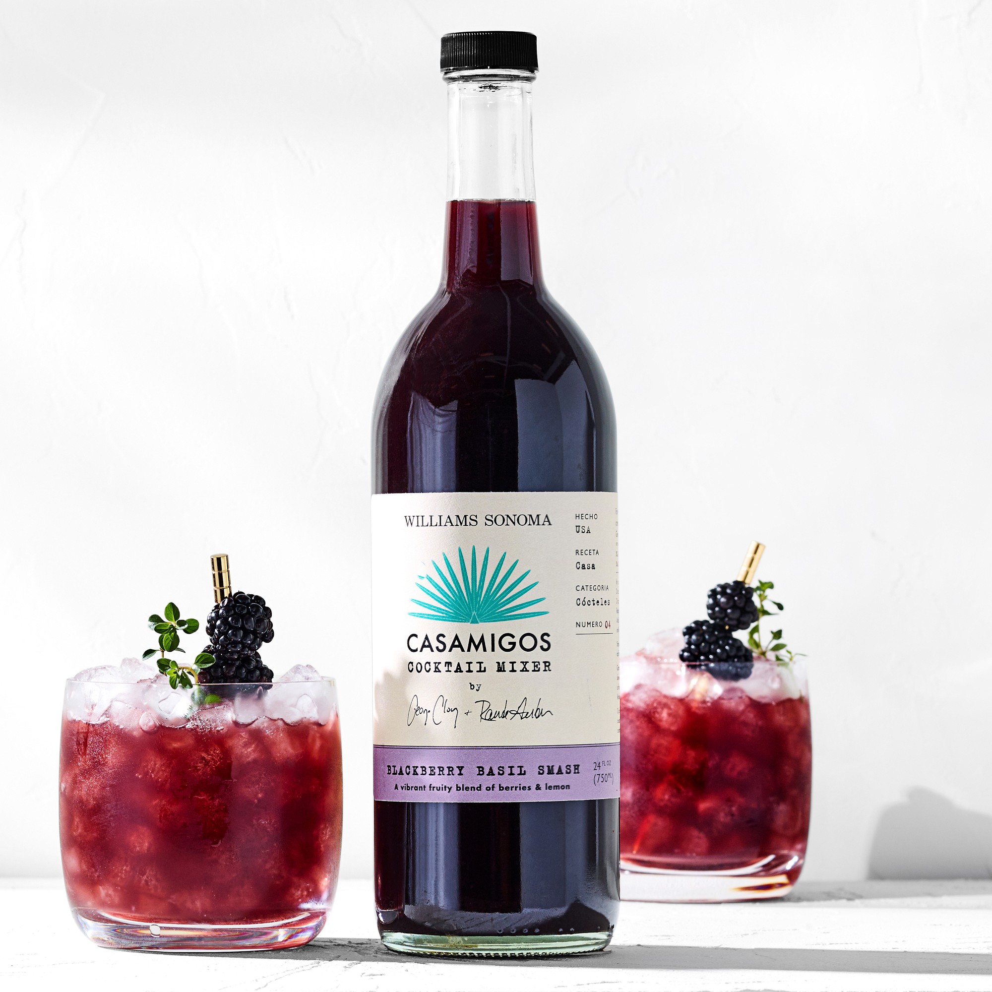 Casamigos x Williams Sonoma Cocktail Mix, Blackberry Basil Smash