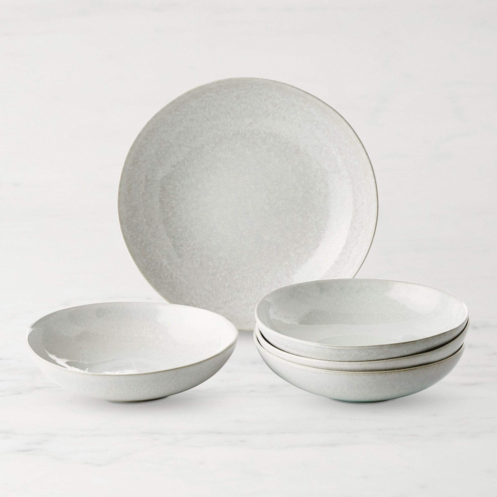Cyprus Reactive Glaze Pasta Bowl Set with Serving Bowl