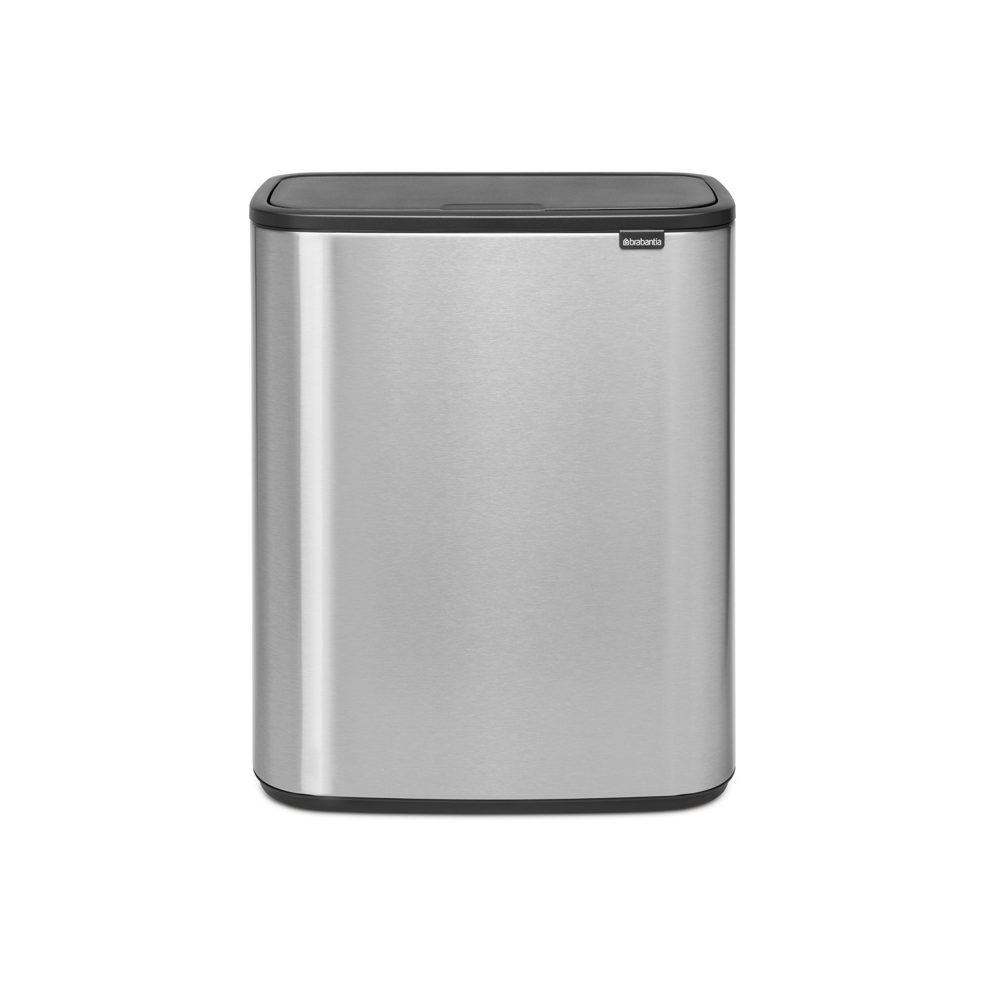 Brabantia Bo Touch Top Dual Compartment Recycling Trash Can, 2 x 8 Gallon