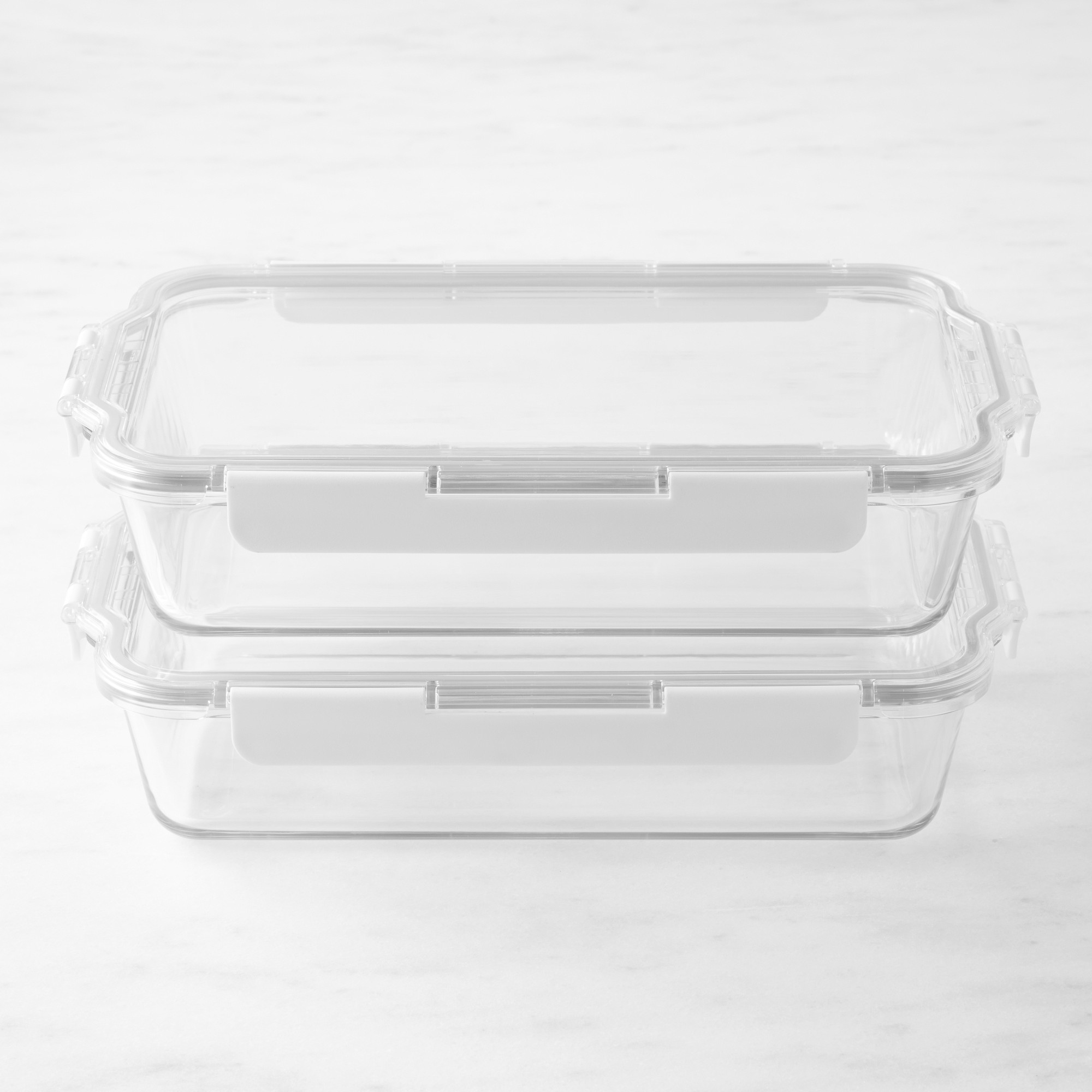Hold Everything Rectangular Glass Food Storage Containers, 4-Piece Set