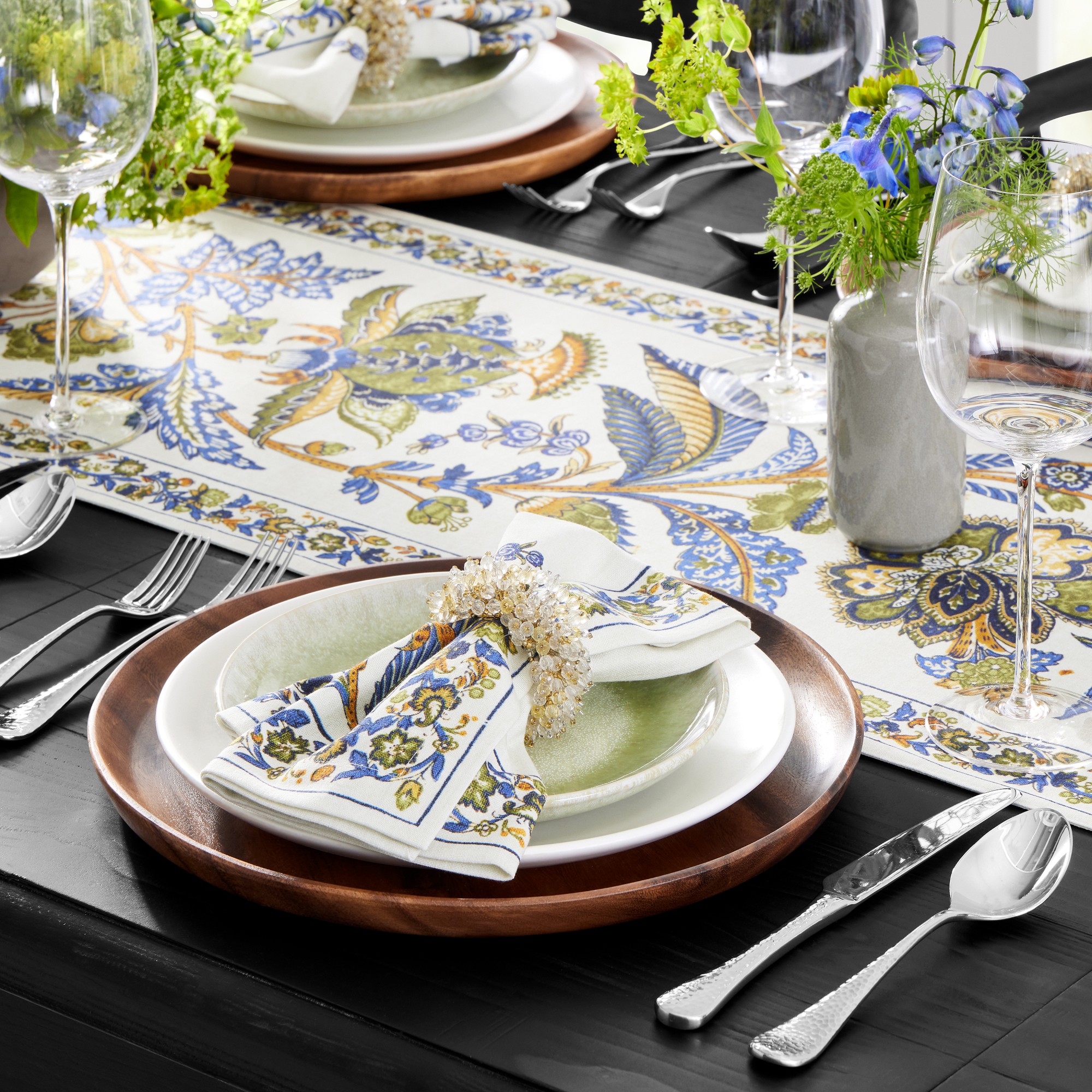 Provençal Pomegranate Table Runner