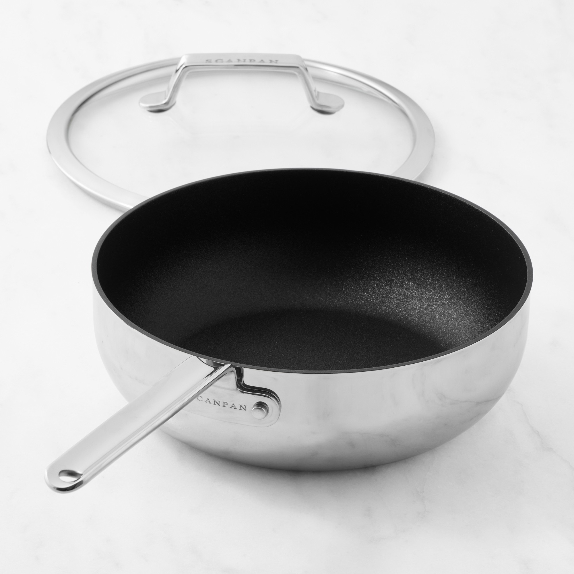 SCANPAN® TSS+ Stainless-Steel Nonstick Essential Sauté Pan, 4-Qt.