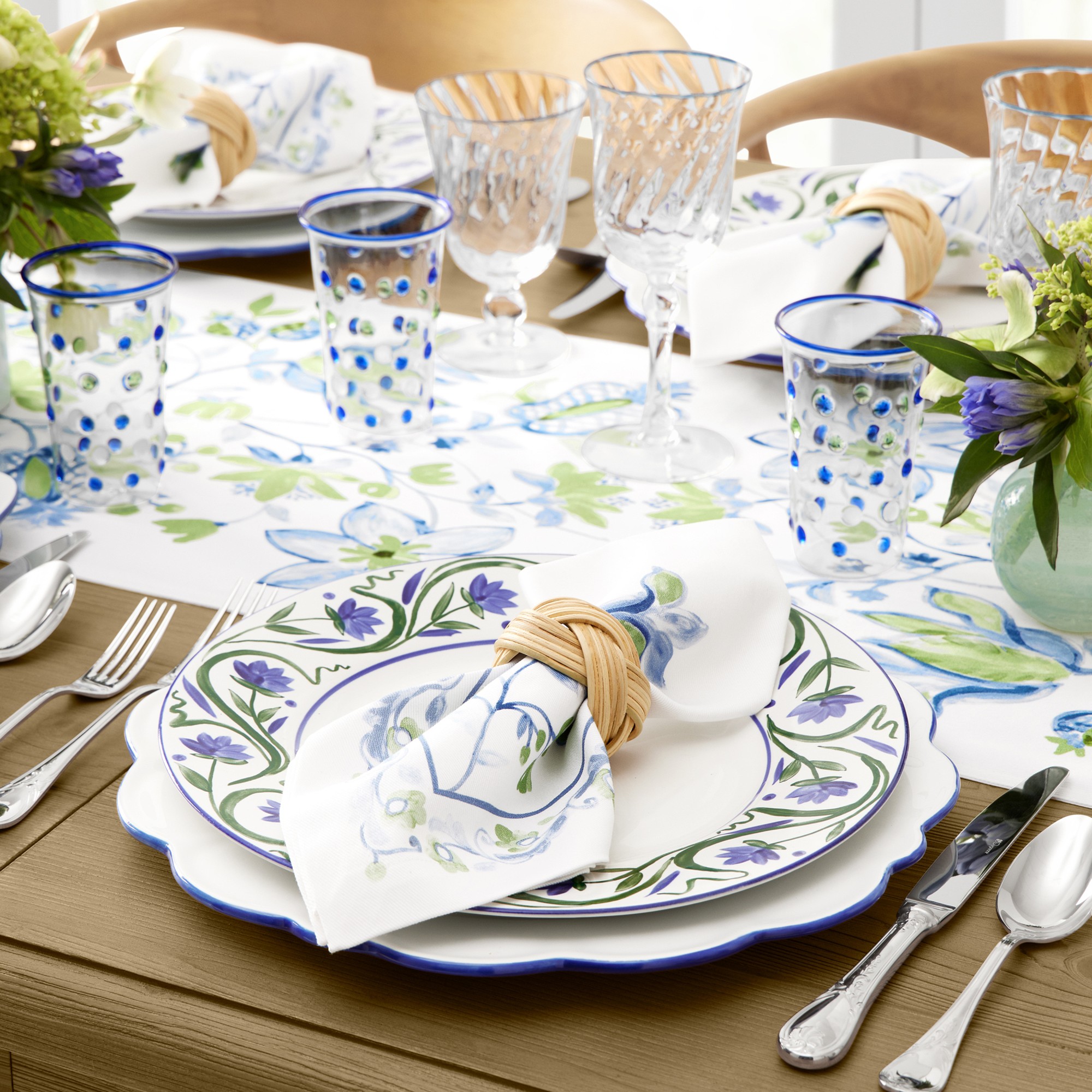 Painted Vine Table Runner