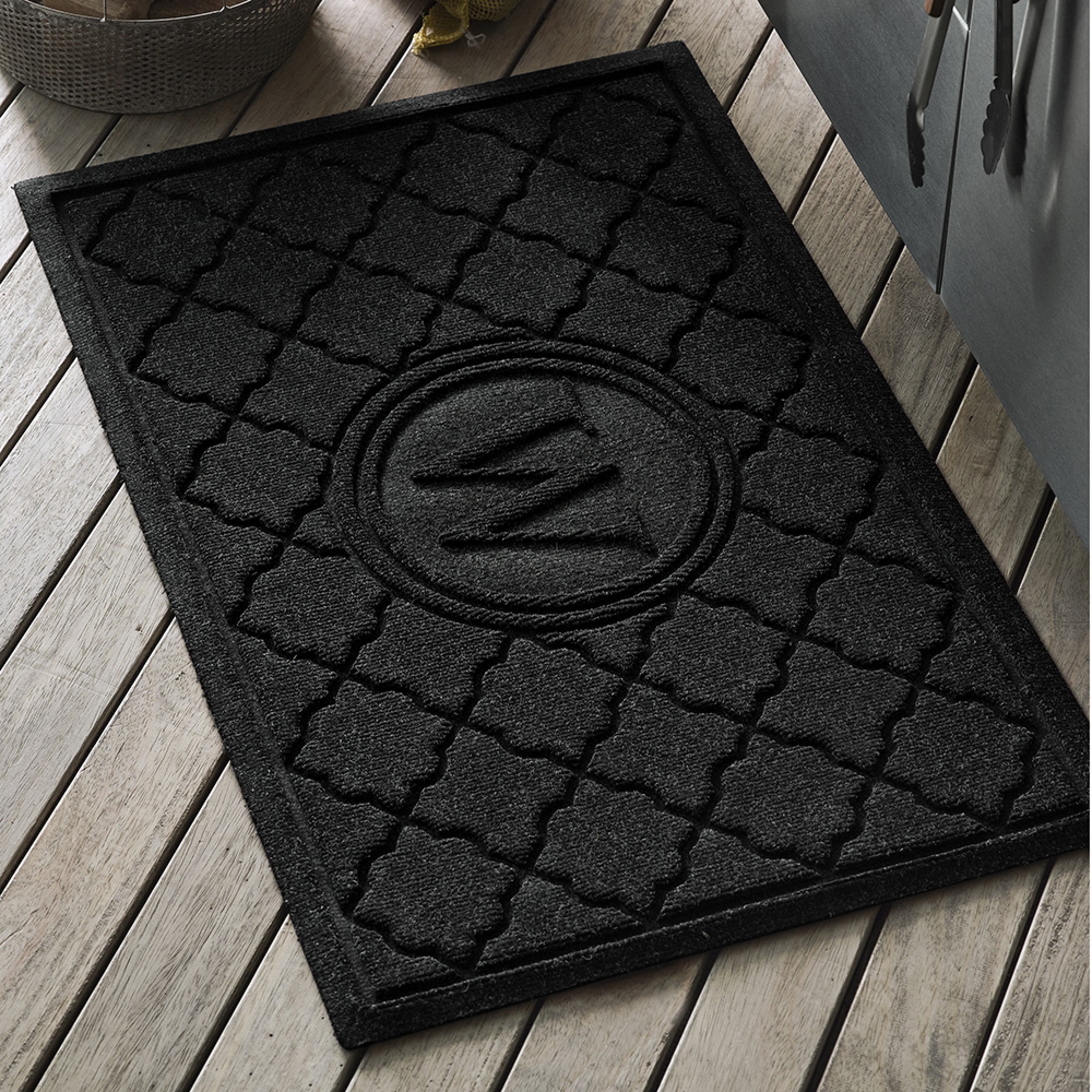 Waterhog Bombay Commercial Grade Indoor/Outdoor Monogram Doormat