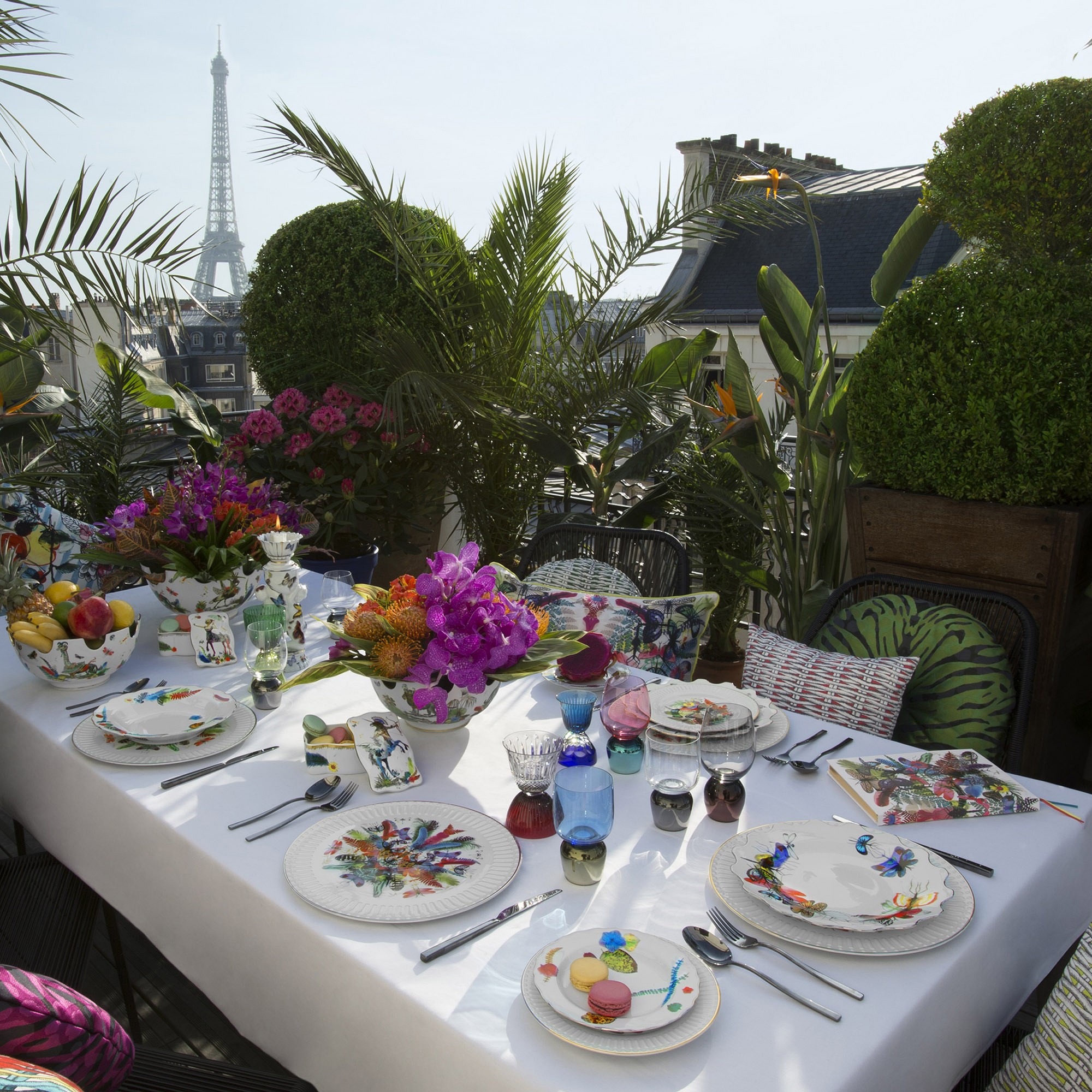 Christian Lacroix Caribe Dinner Plates, Set of 4