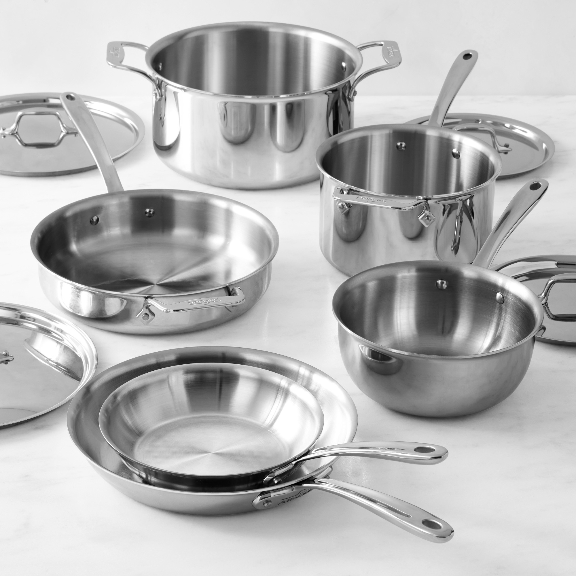 All-Clad G5™ Graphite Core Stainless-Steel 10-Piece Cookware Set