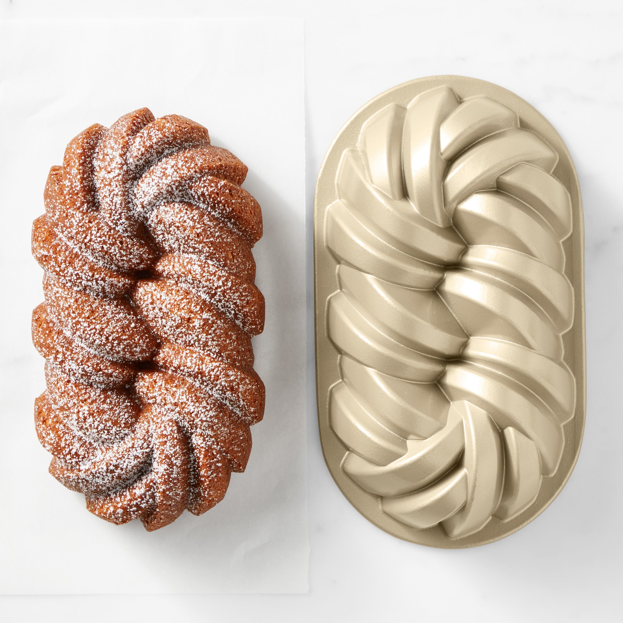 Nordic Ware Nonstick Cast Aluminum 75th Anniversary Braided Loaf Pan