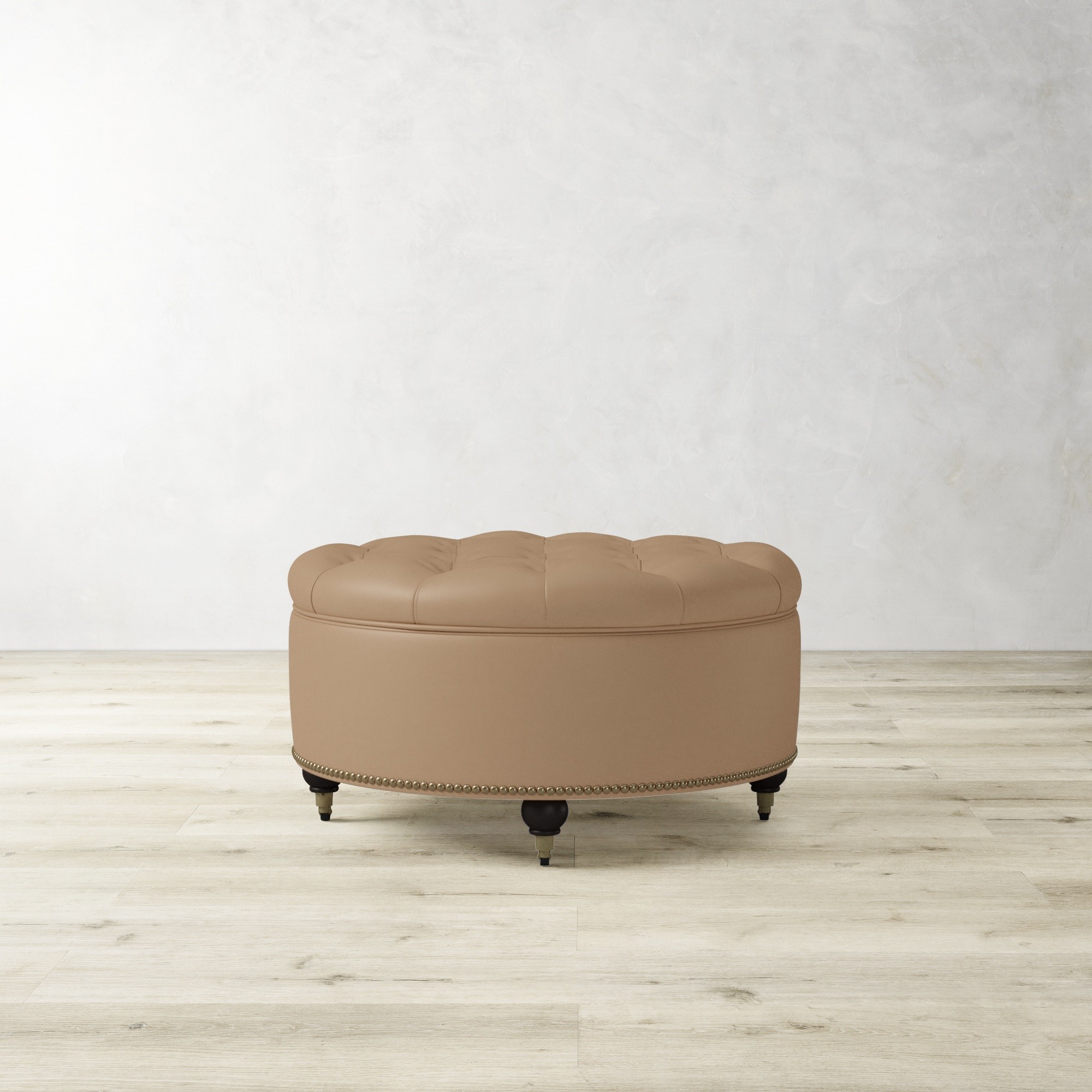 Soho Tufted Round Storage Ottoman (36