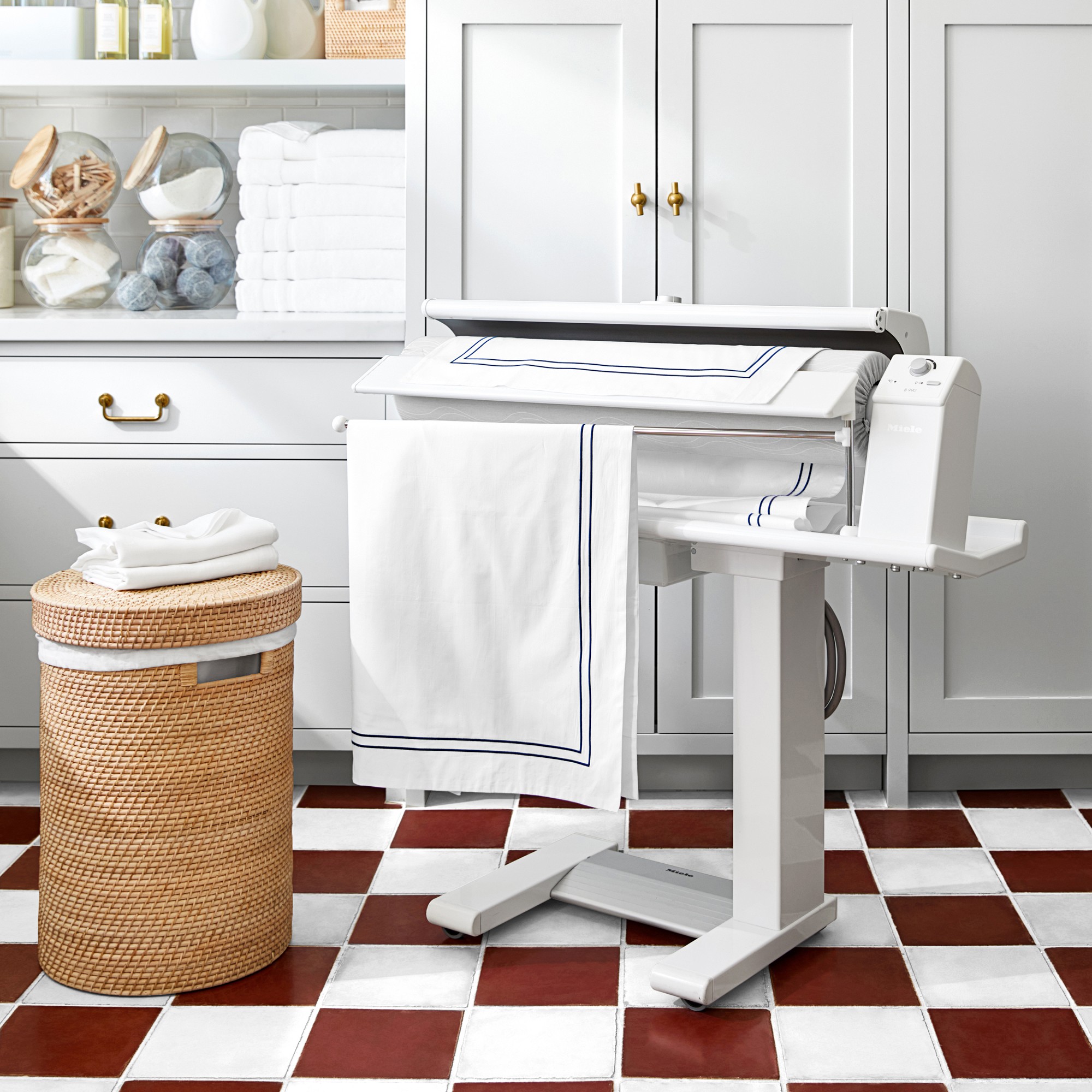 Hold Everything Rattan Laundry Baskets