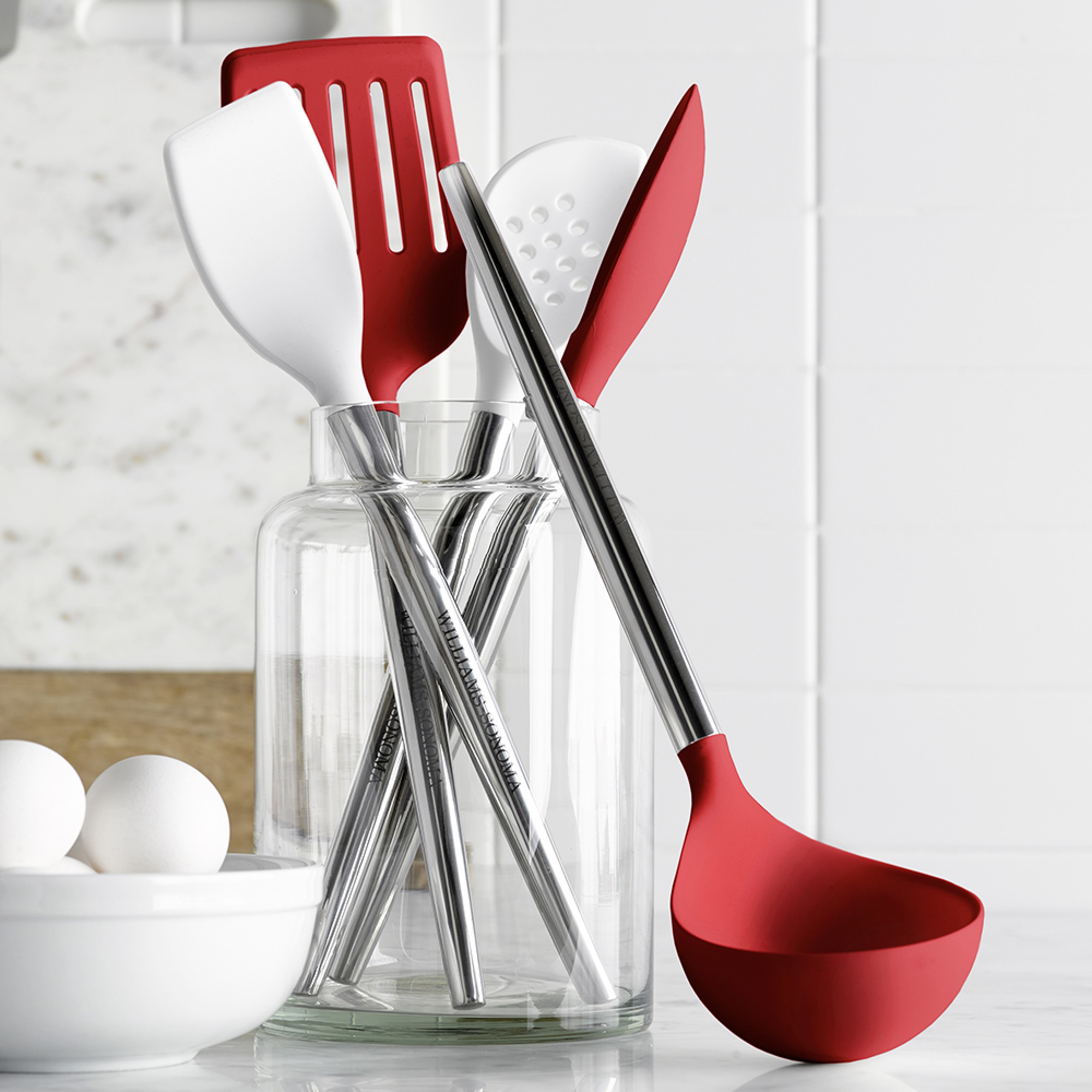 Williams Sonoma Stainless-Steel Silicone Spoon