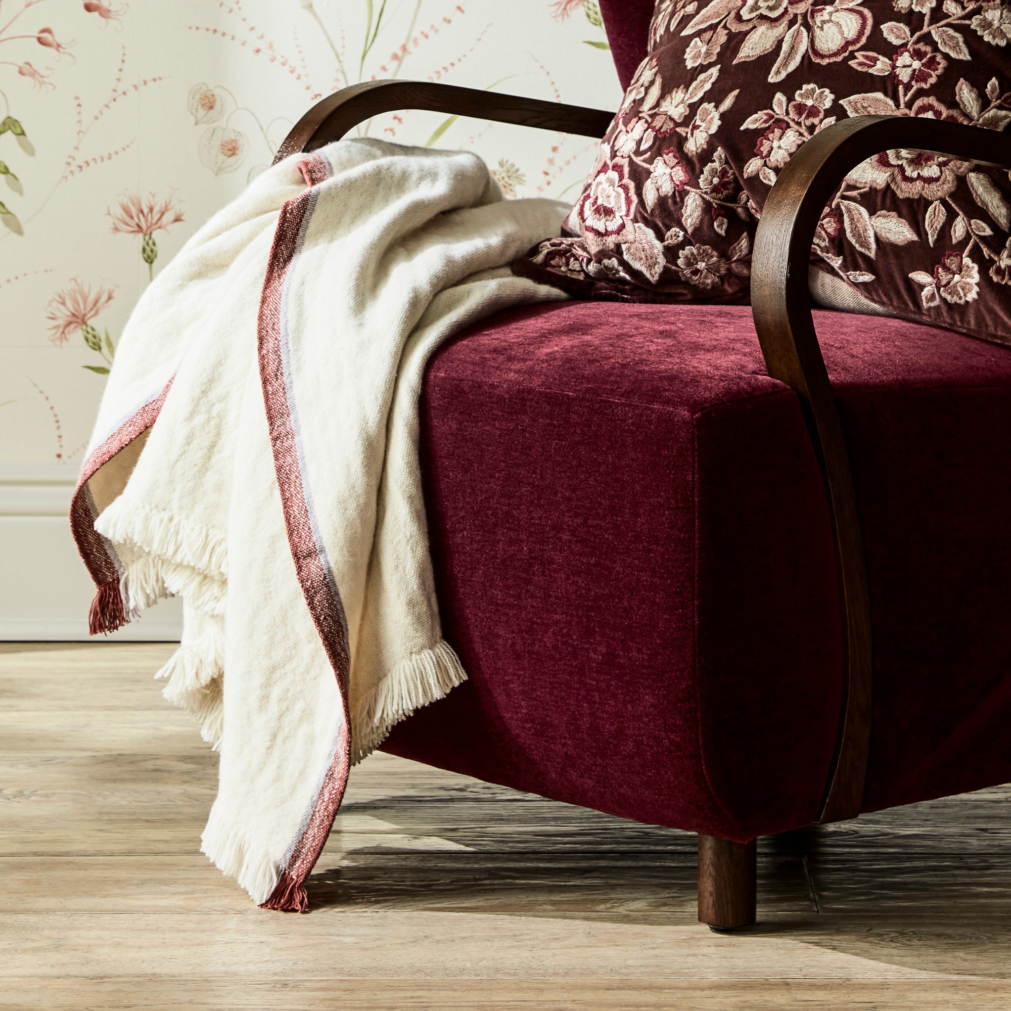 Nelle Cashmere Wool Throw