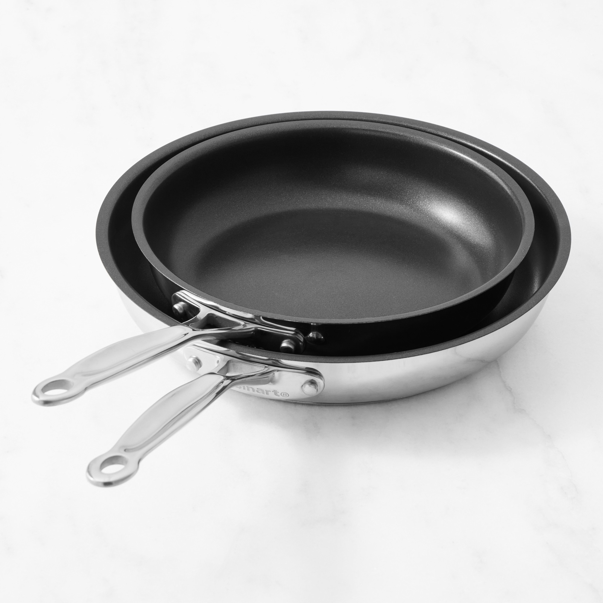 Cuisinart Chef’s Classic Stainless-Steel Nonstick Fry Pan Set, 8