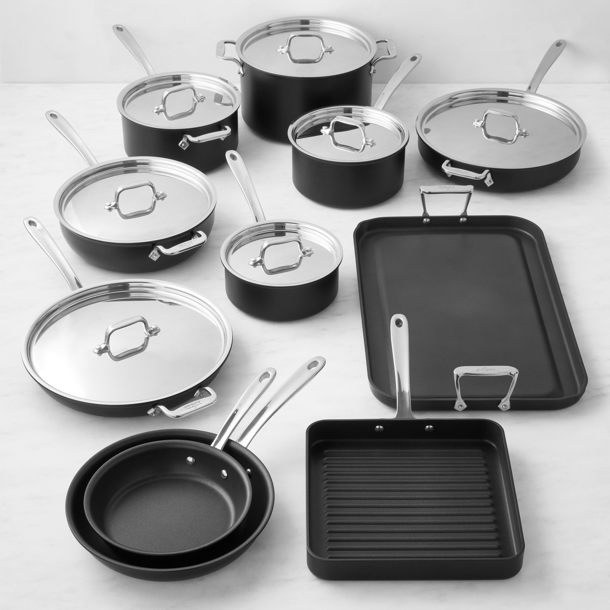 All-Clad NS™ Pro Nonstick 18-Piece Cookware Set