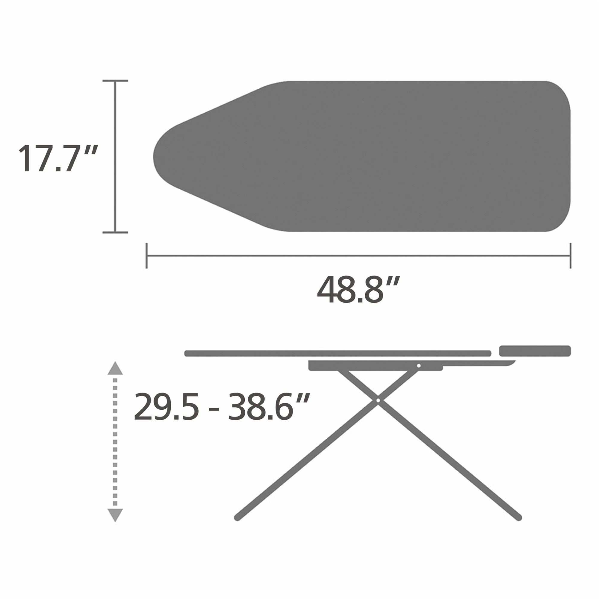 Brabantia Ironing Board with Foldable Steam Unit Holder and Linen Rack