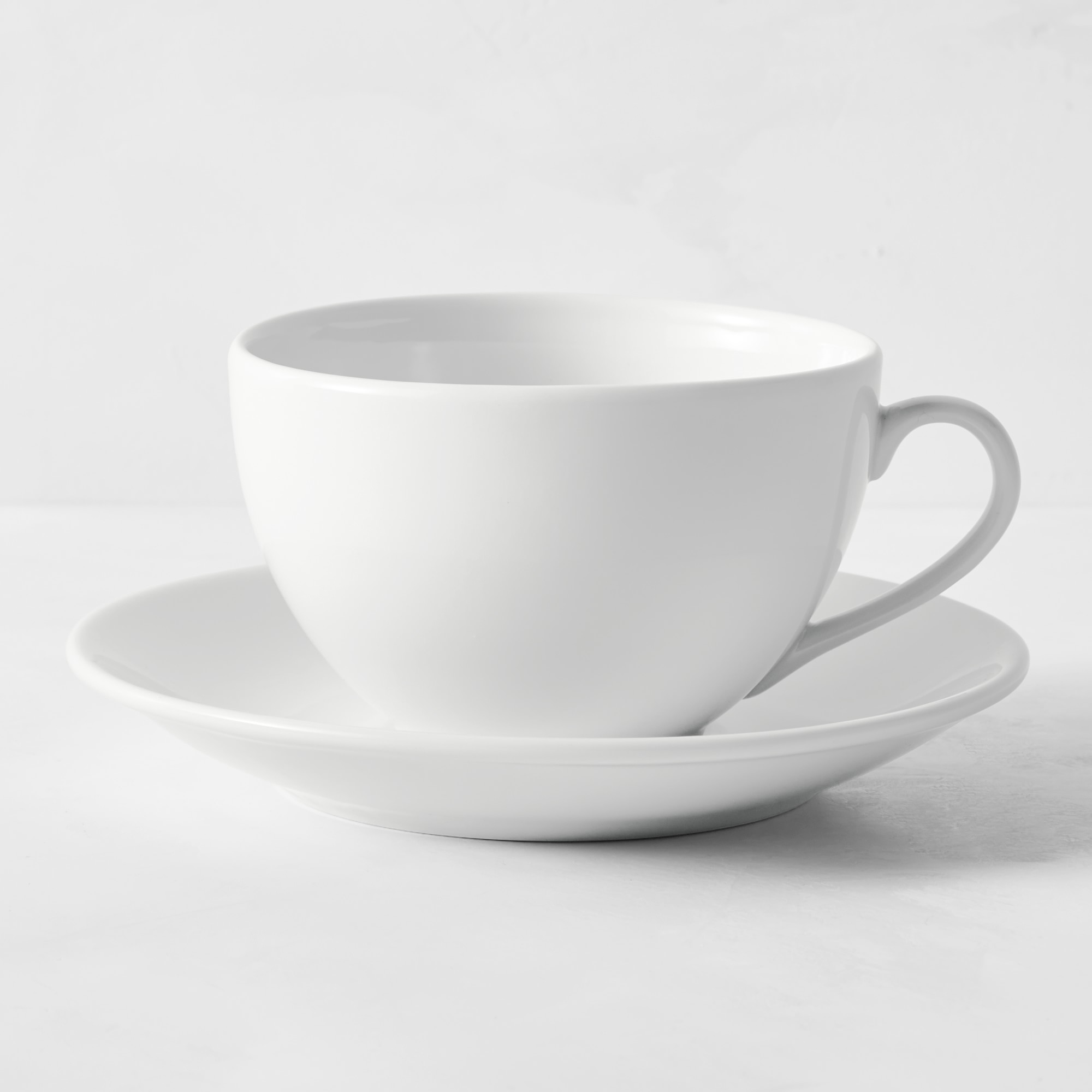 Apilco Très Grande Porcelain Cups & Saucers