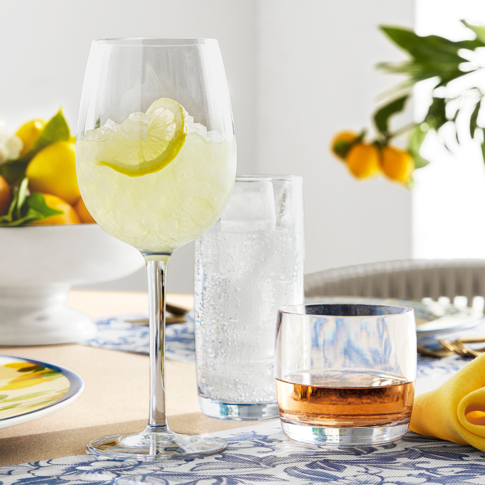 DuraClear® Tritan™ Outdoor Spritz Glasses, Set of 6