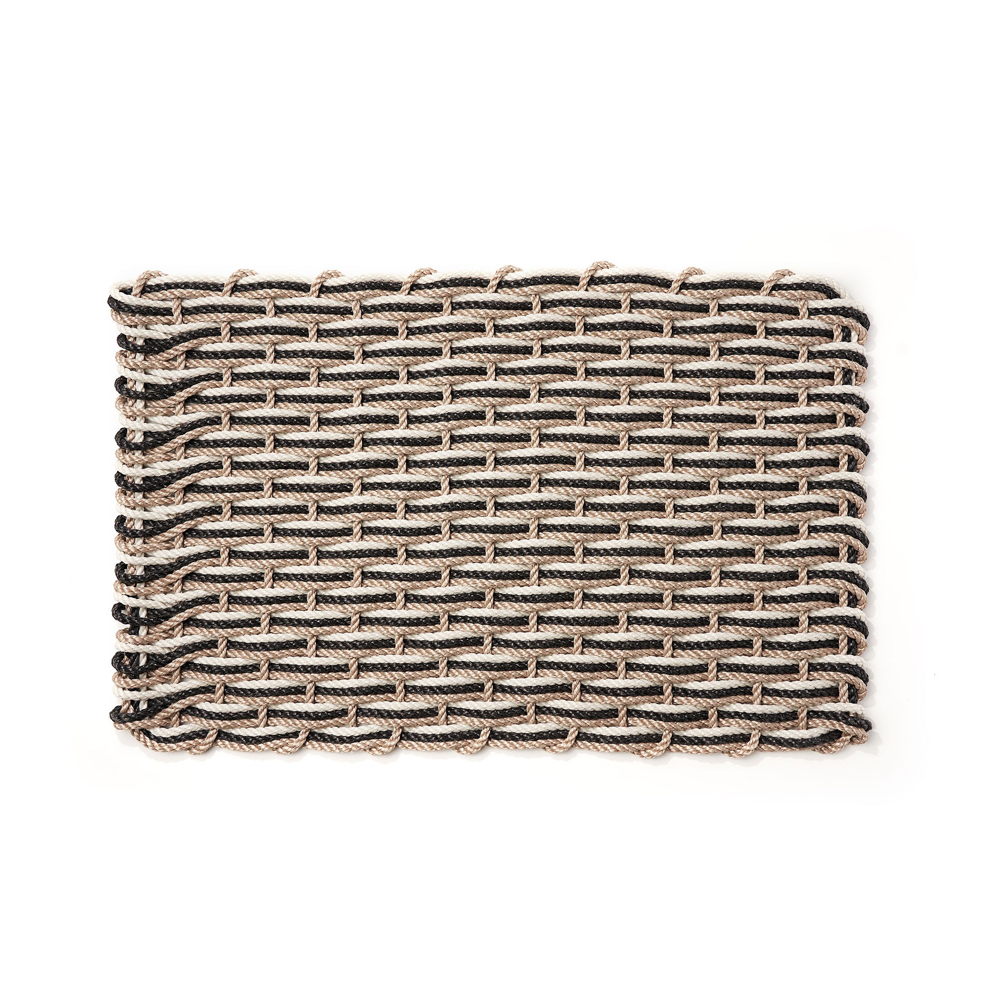 The Rope Co. Sand & Charcoal & Oyster Doormat