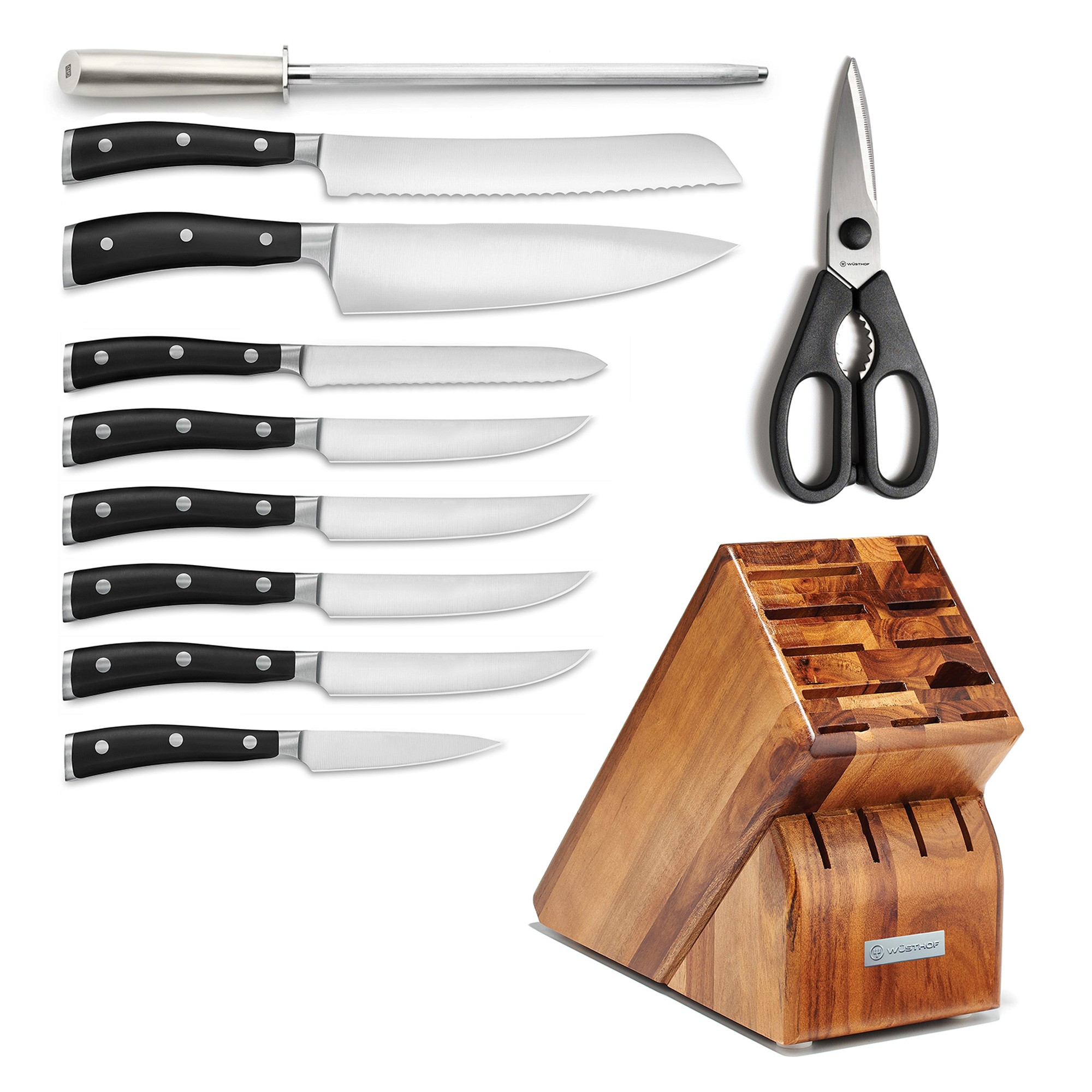 Wüsthof Classic Ikon Essential Knife Block, Set of 11
