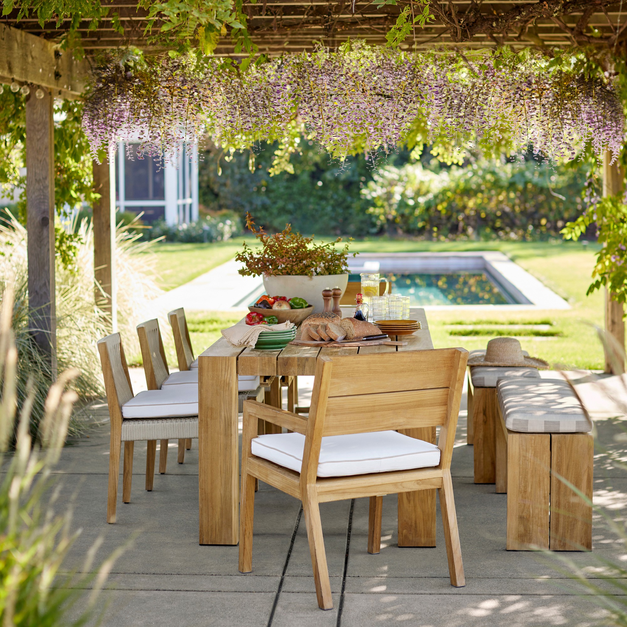 Pasadena Teak Dining Side Chair