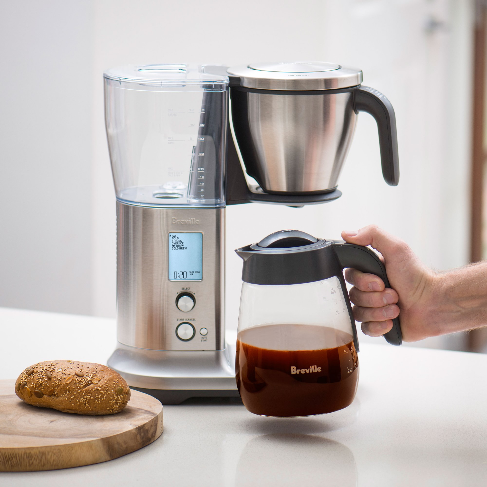 Breville Precision Brewer® 12-Cup Drip Coffee Maker with Glass Carafe
