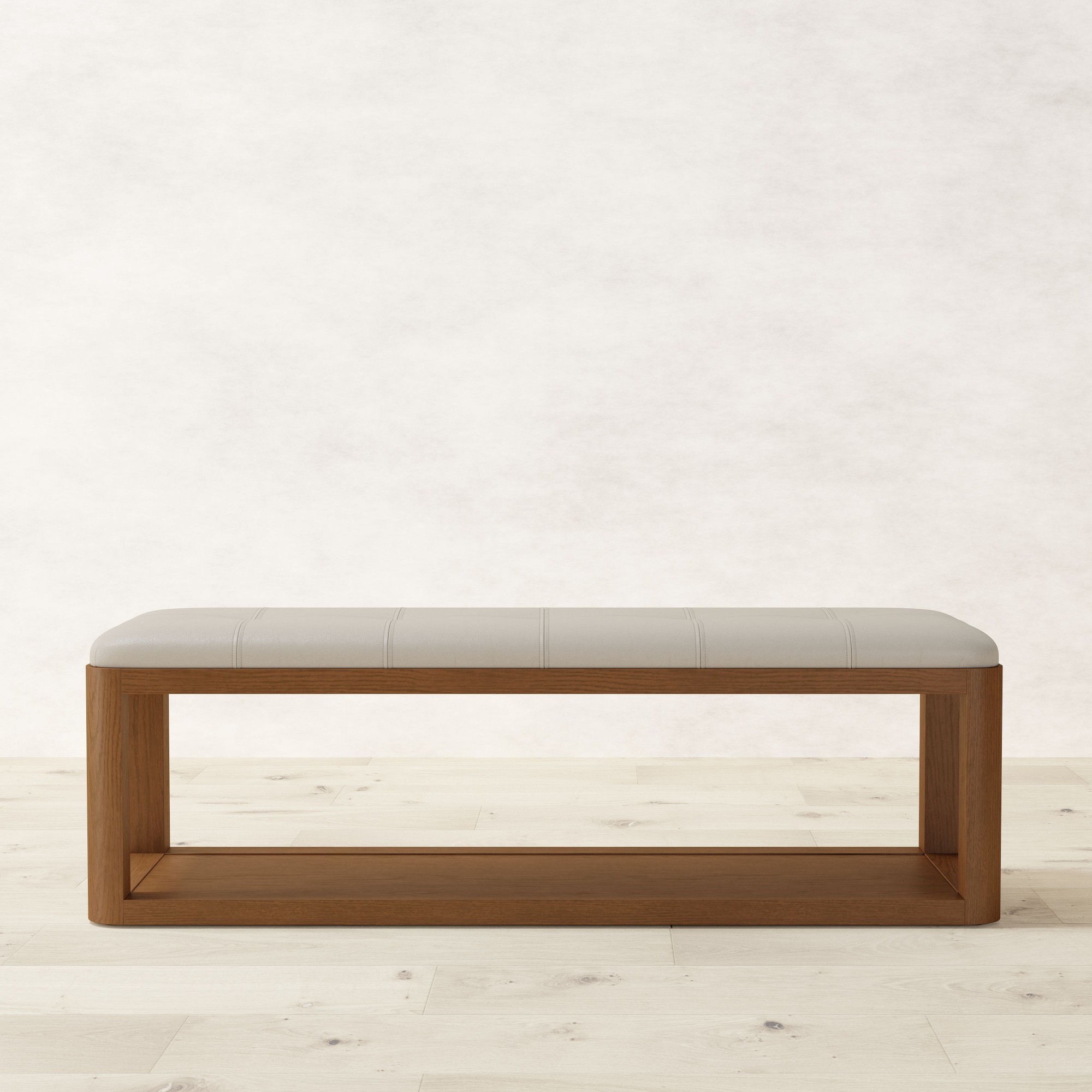 Porte Grid Tufted Bench (55
