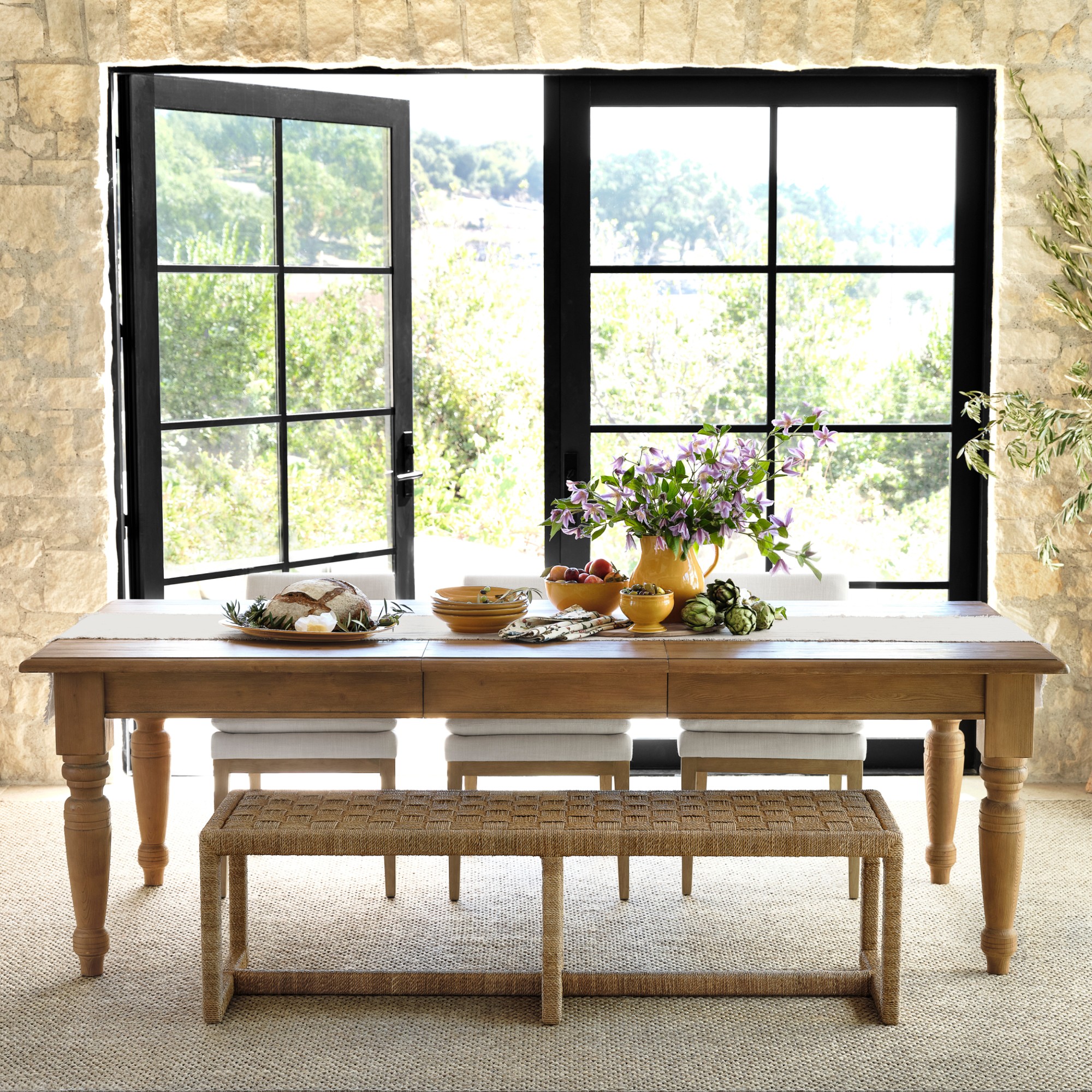 Harvest Extendable Rectangular Dining Table (72