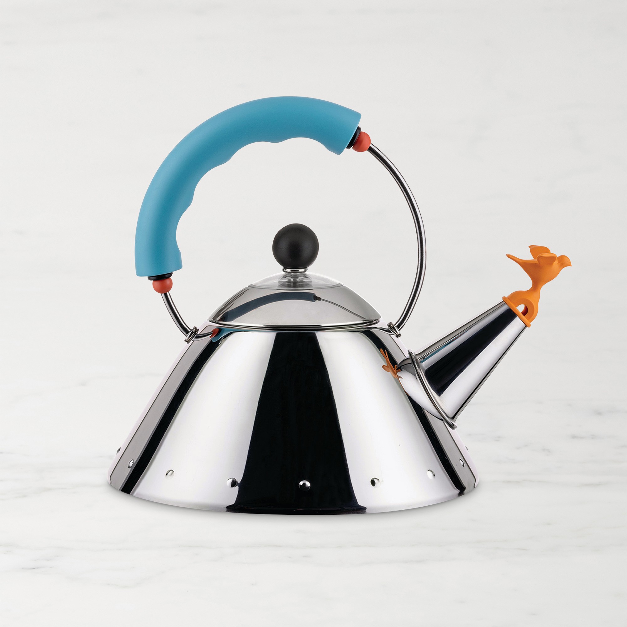 Alessi Michael Graves 9093 Stainless-Steel Tea Kettle