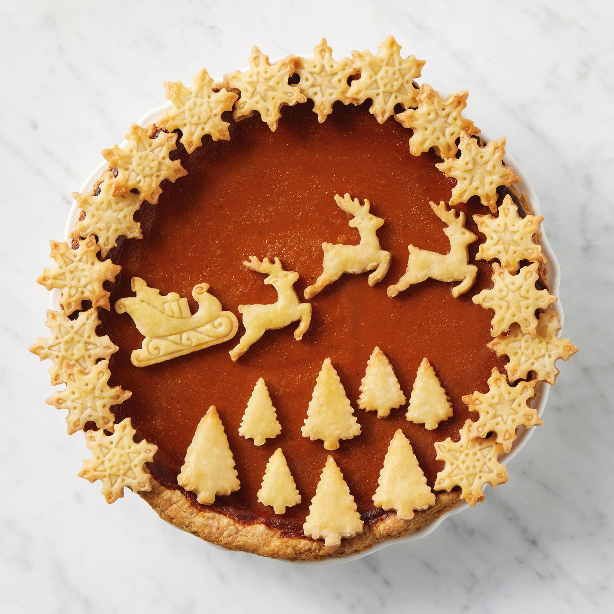 Williams Sonoma Holiday Twas Pie Punches, Set of 6