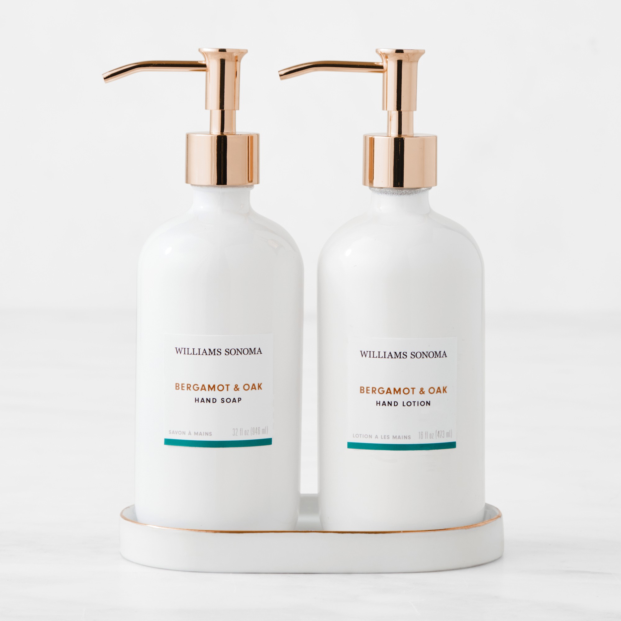 Home Fragrance 3-Piece Hand Soap & Lotion Set, Bergamot & Oak