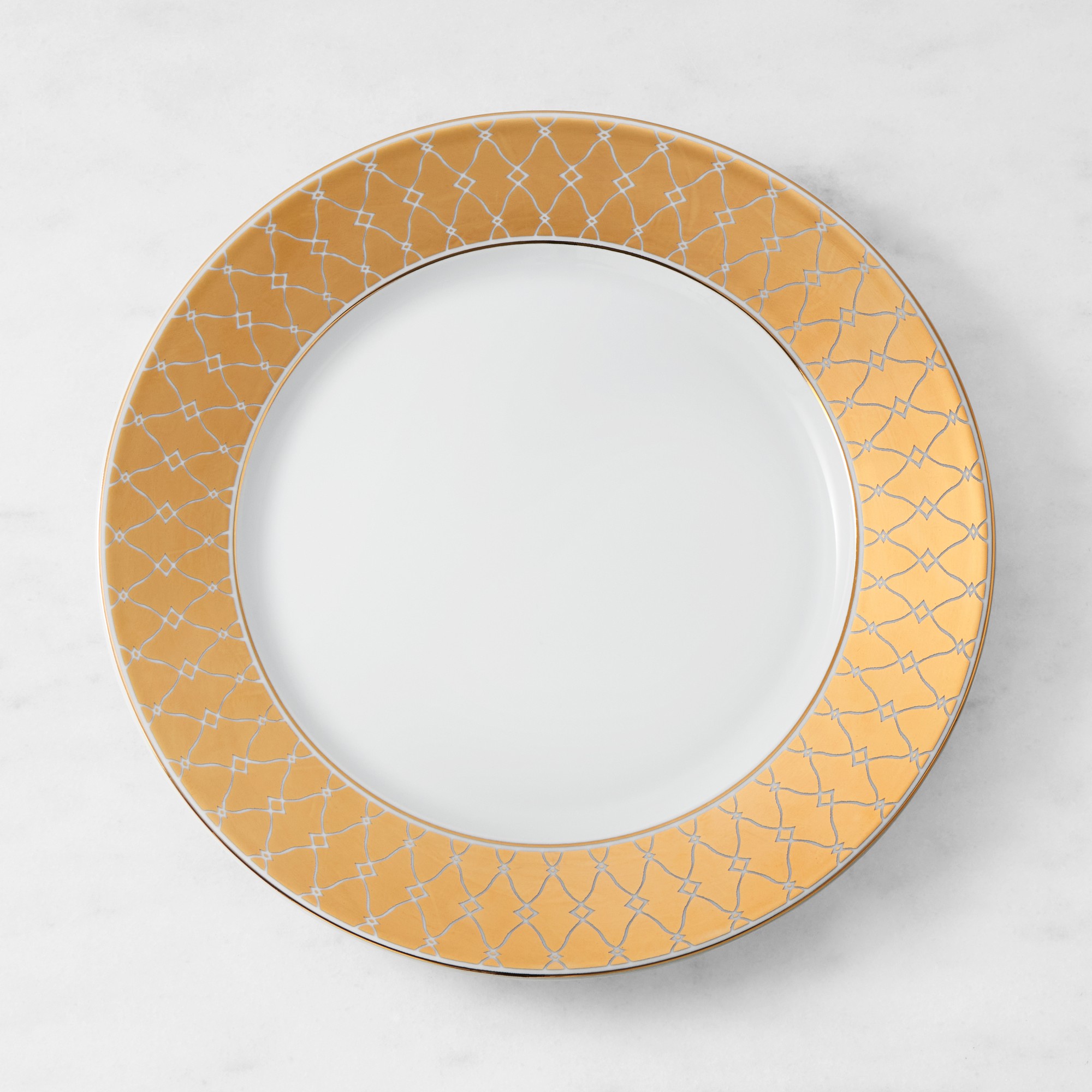 Regency Gold Dinner Plates, Set of 4