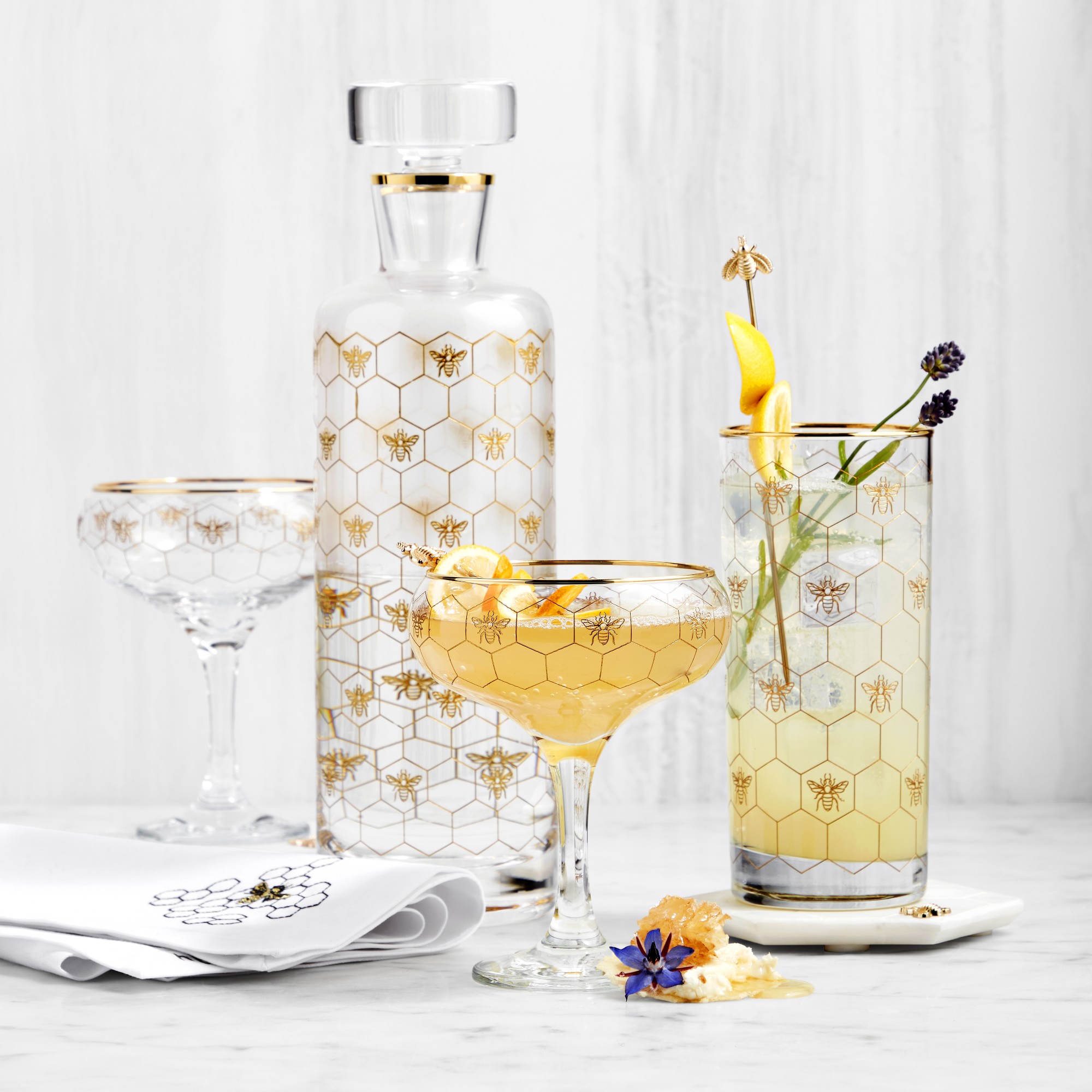 Honeycomb Glassware Collection